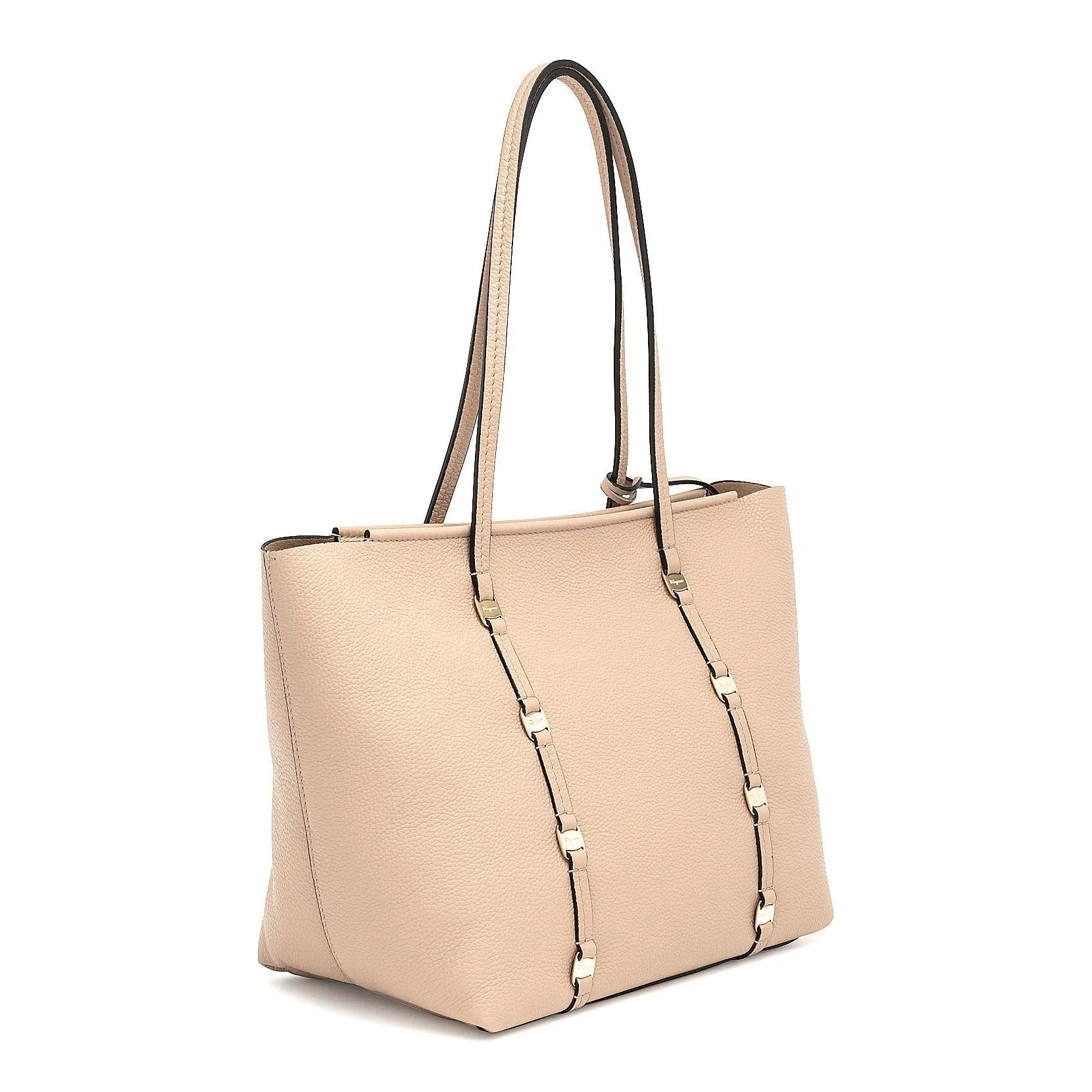 Emosion almond beige leather tote - Image 2