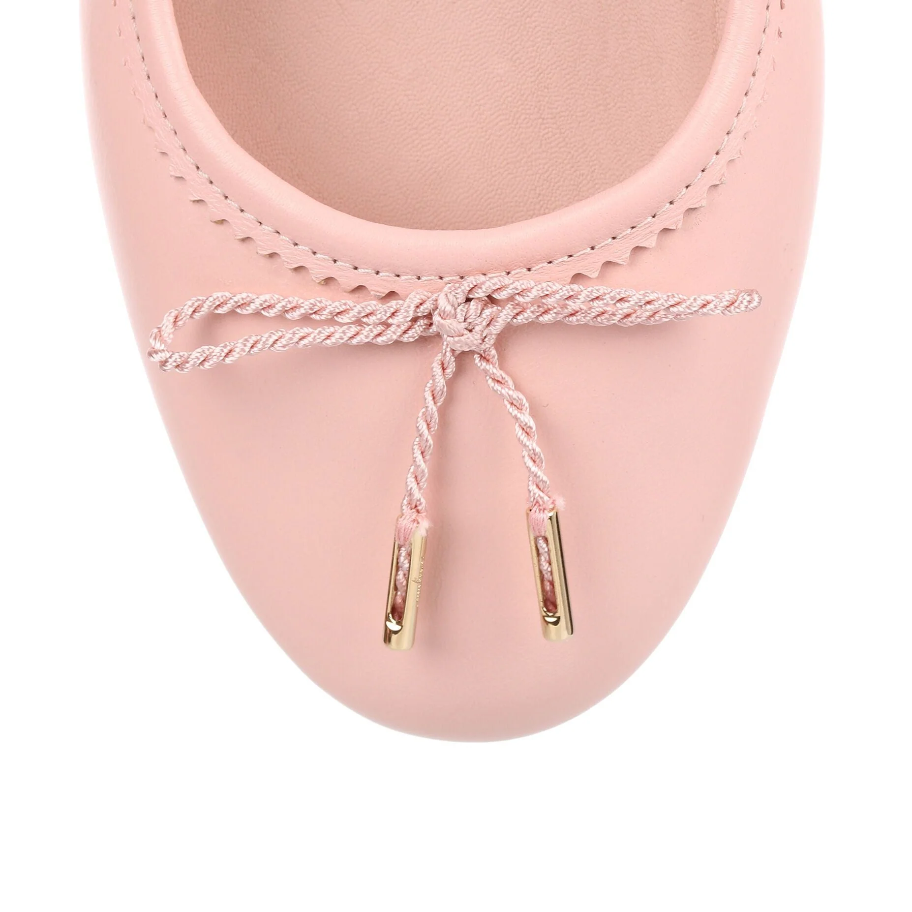 Enea light pink nappa ballerina - Image 4