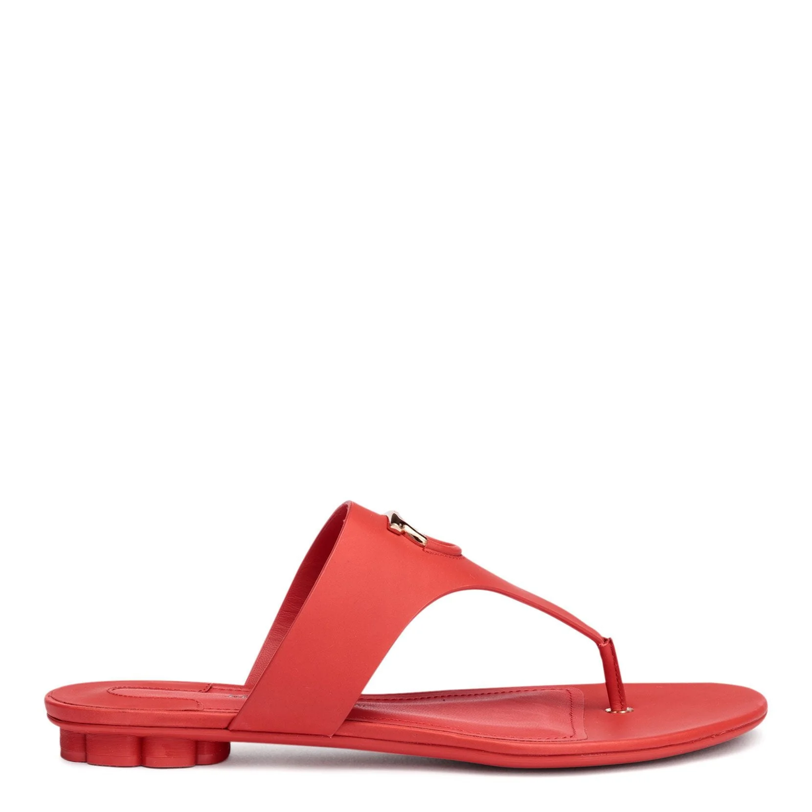 Enfola coral leather sandals