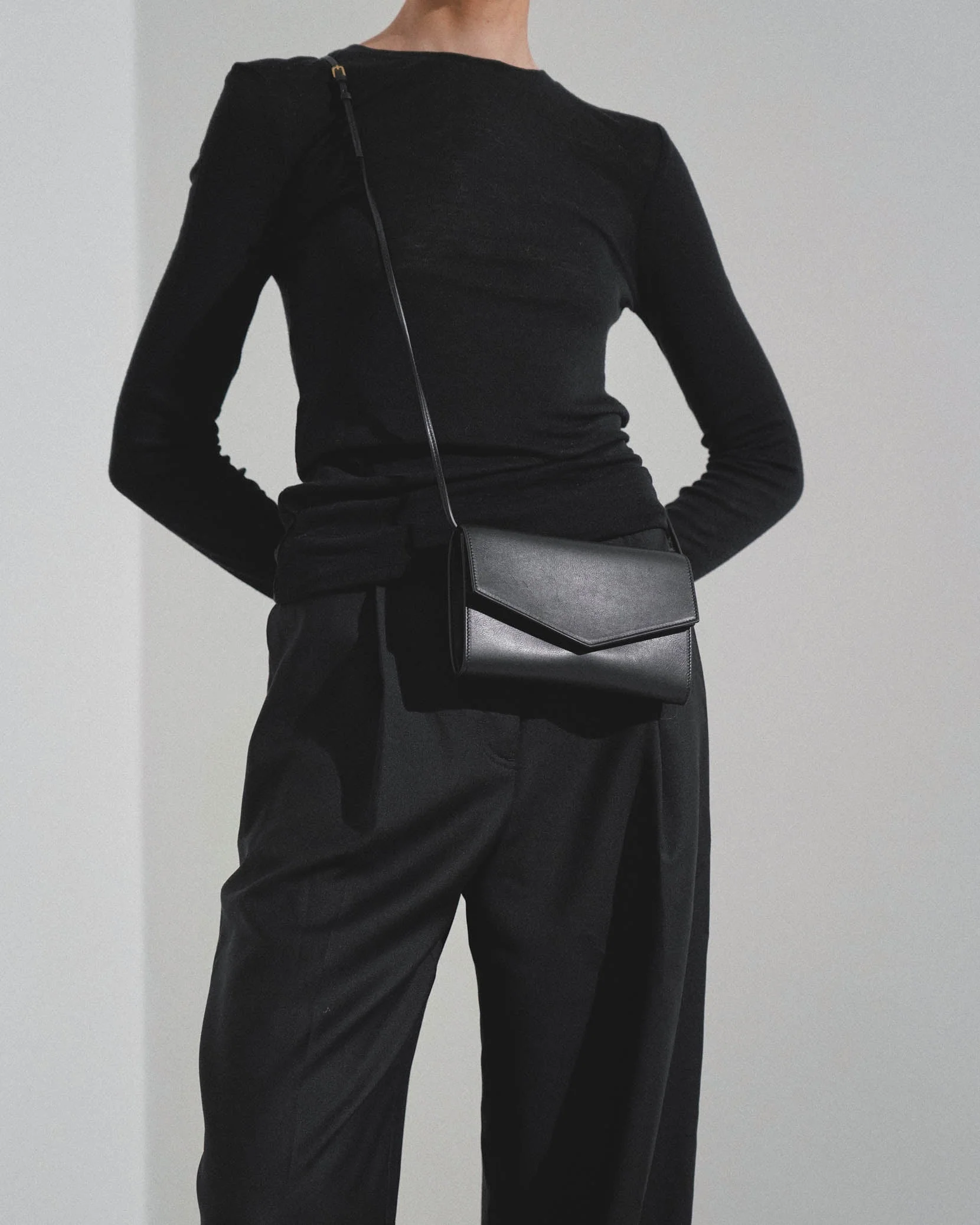 Envelope black leather - Image 2