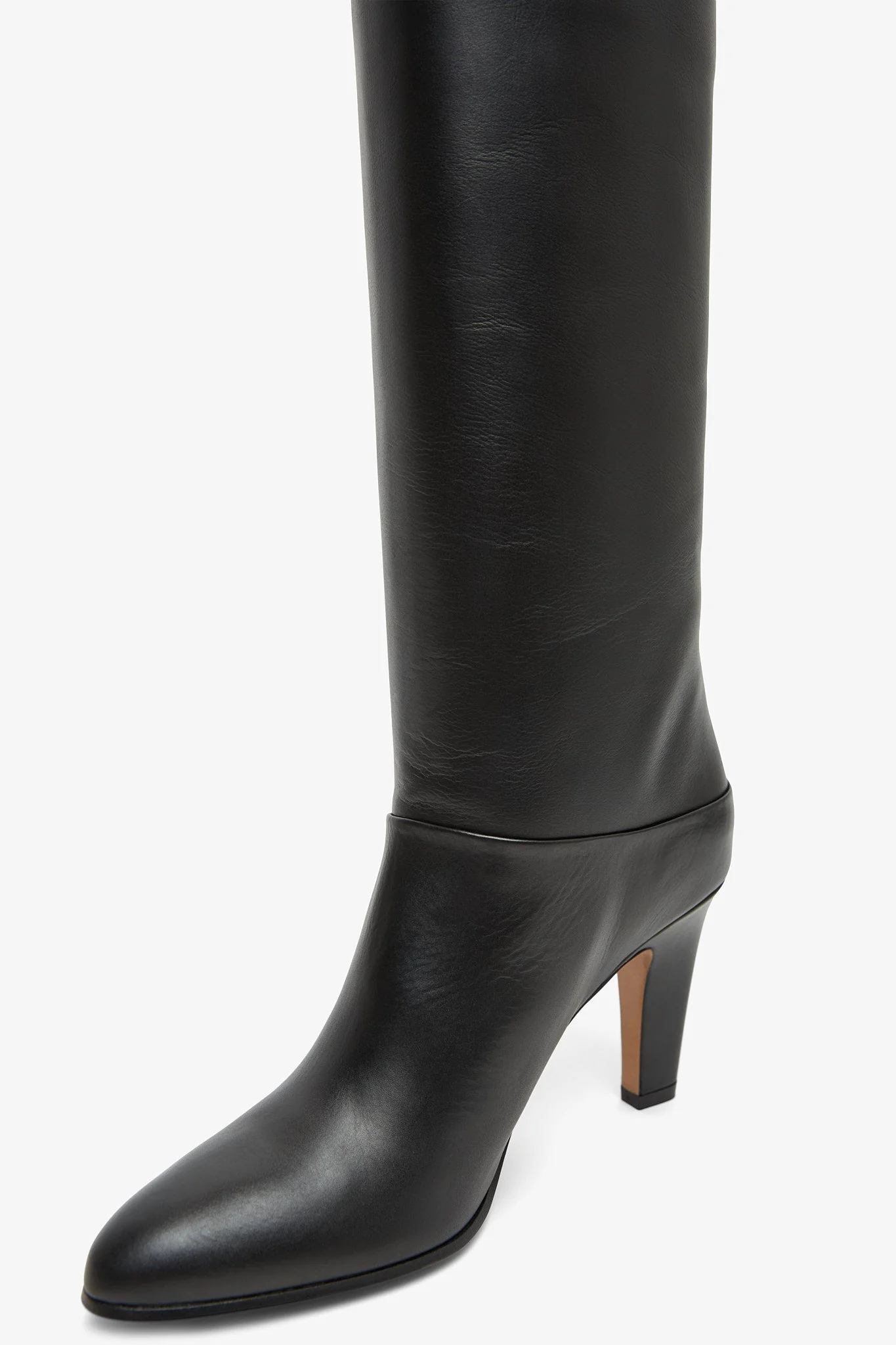 Eve black leather high boots - Image 5