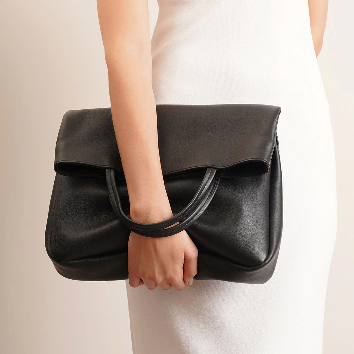 Everett black leather bag - Image 7
