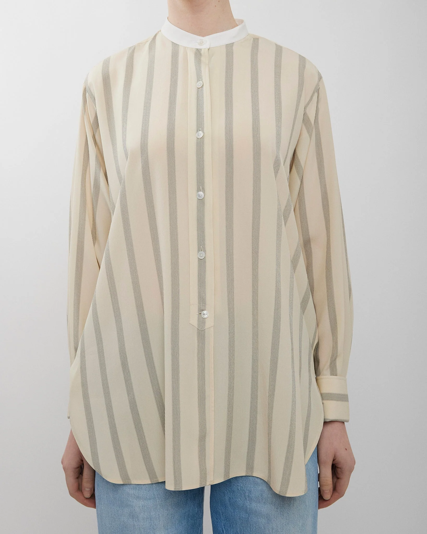 Falco white and black striped shirt - Image 2