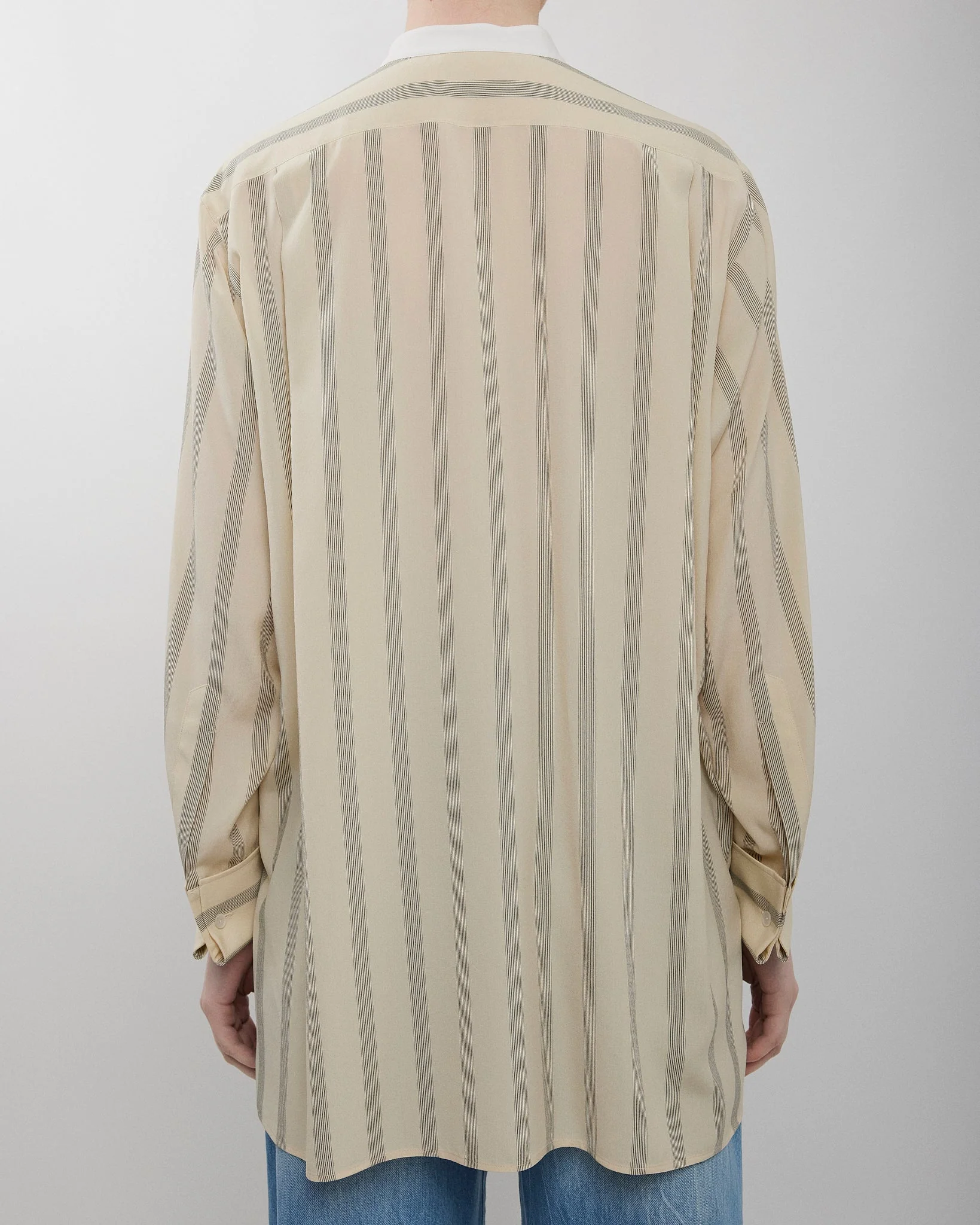 Falco white and black striped shirt - Image 3