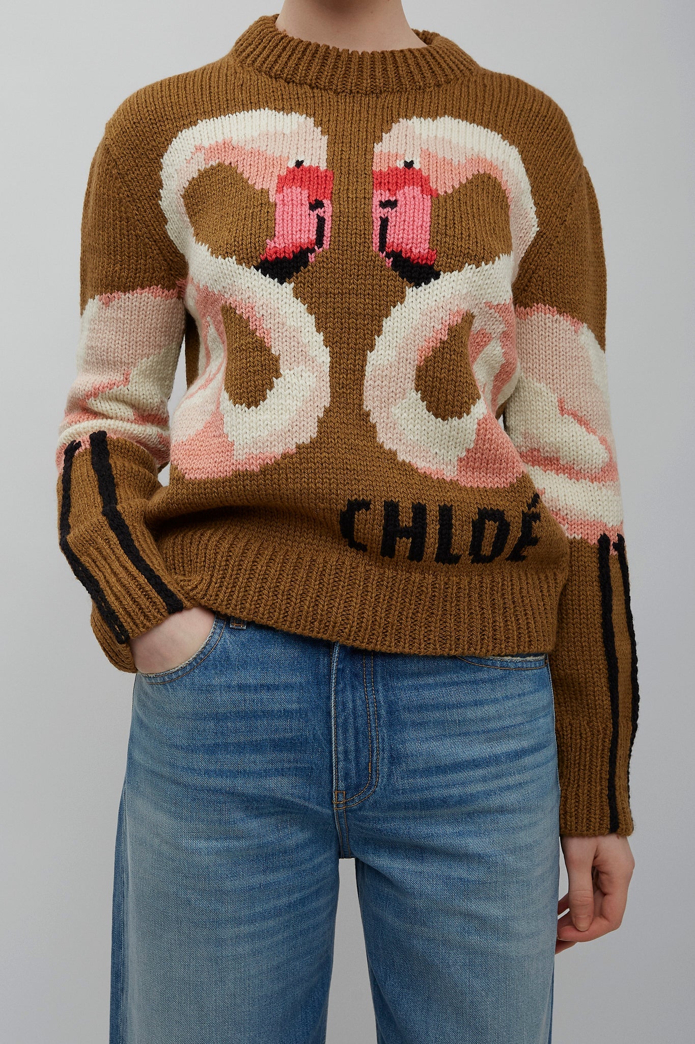 Flamingo knitted wool sweater - Image 2