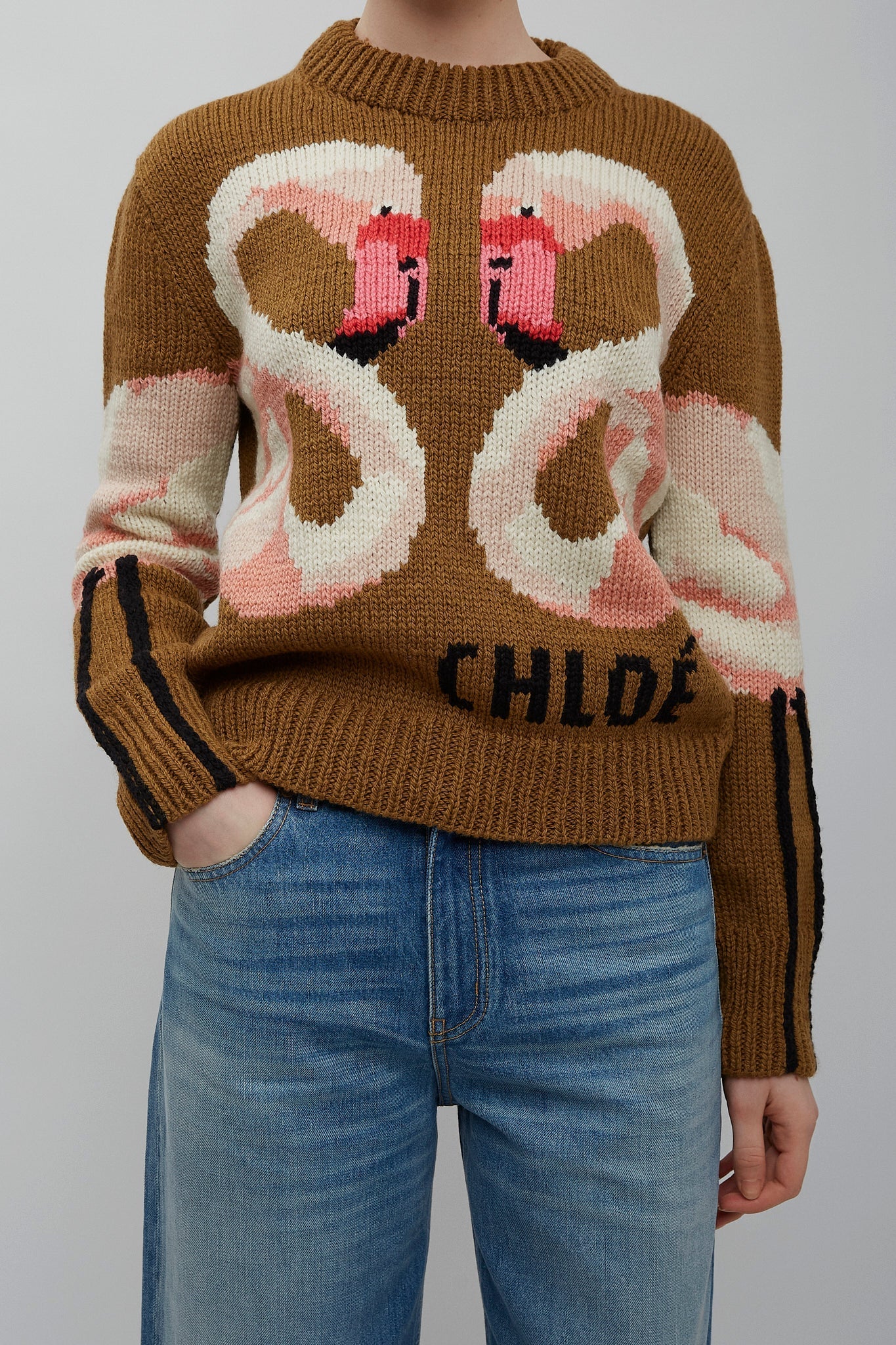 Flamingo knitted wool sweater - Image 4