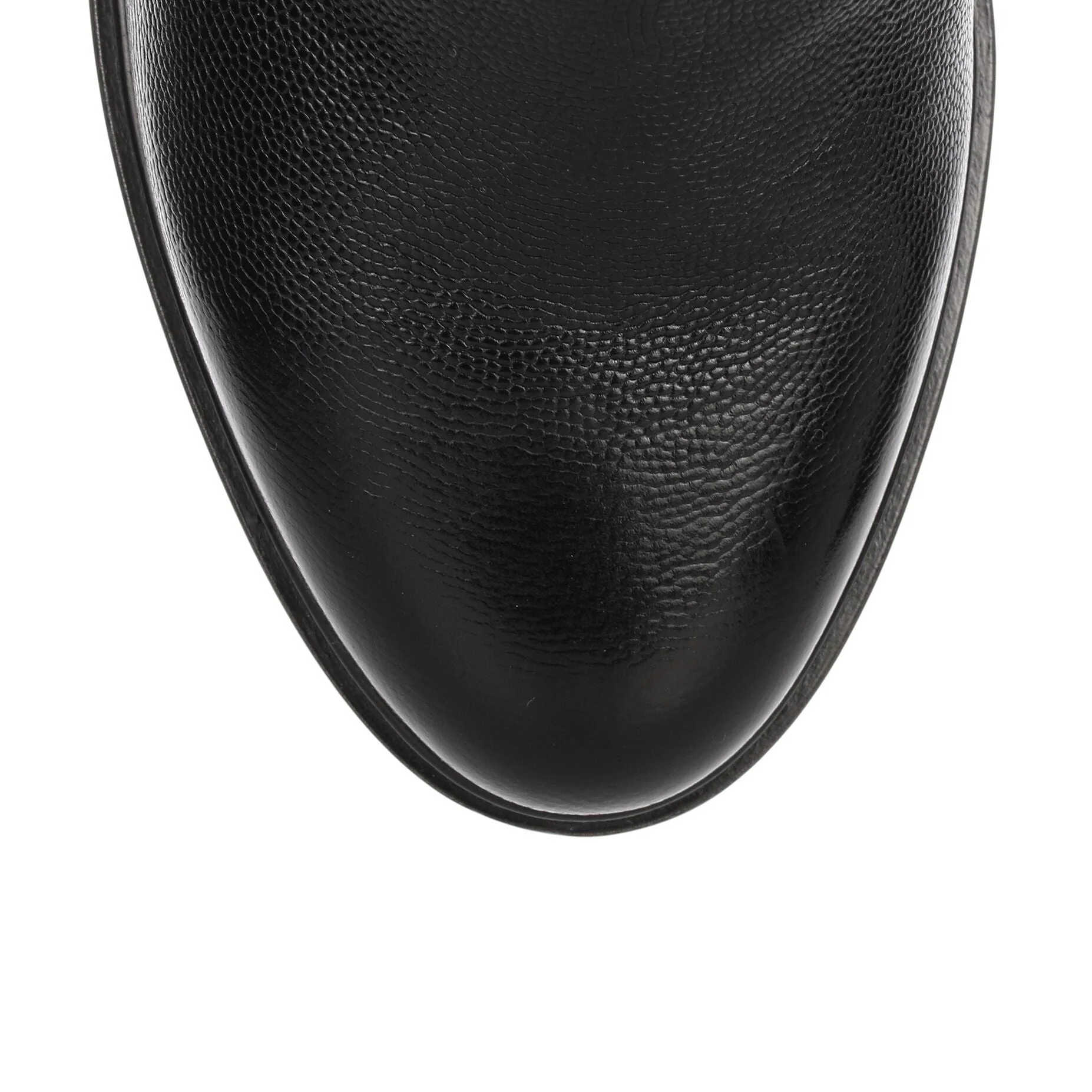 Flavius black leather knee-boot - Image 5
