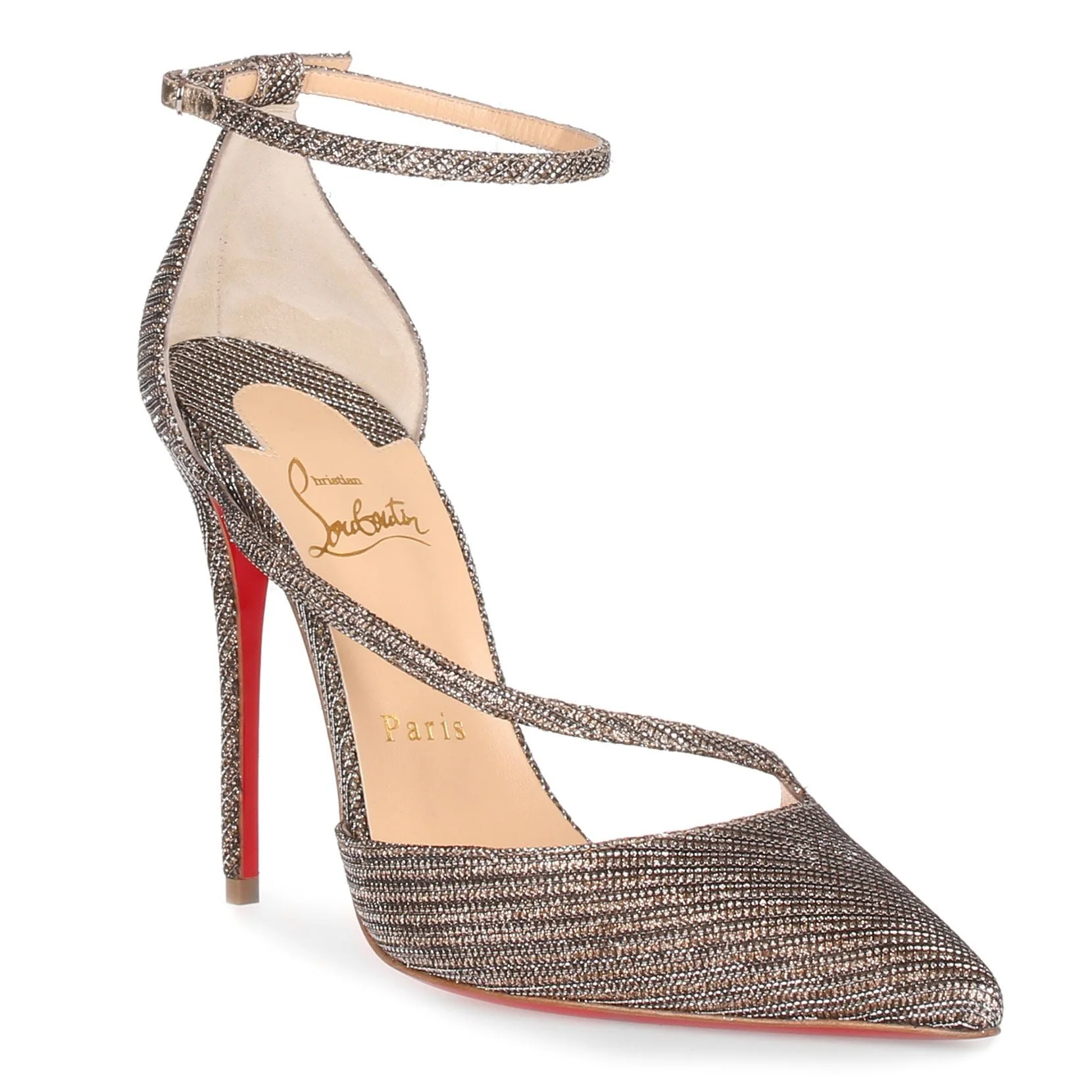 Fliketta 100 grey glitter pump - Image 2