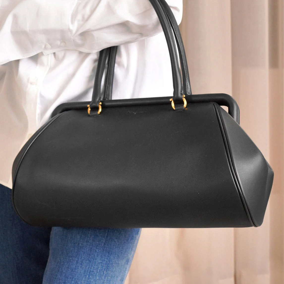 Frame leather shoulder bag - Image 6