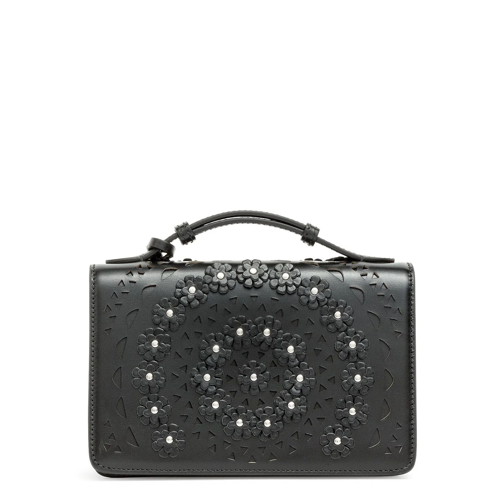 Franca small black flower bag