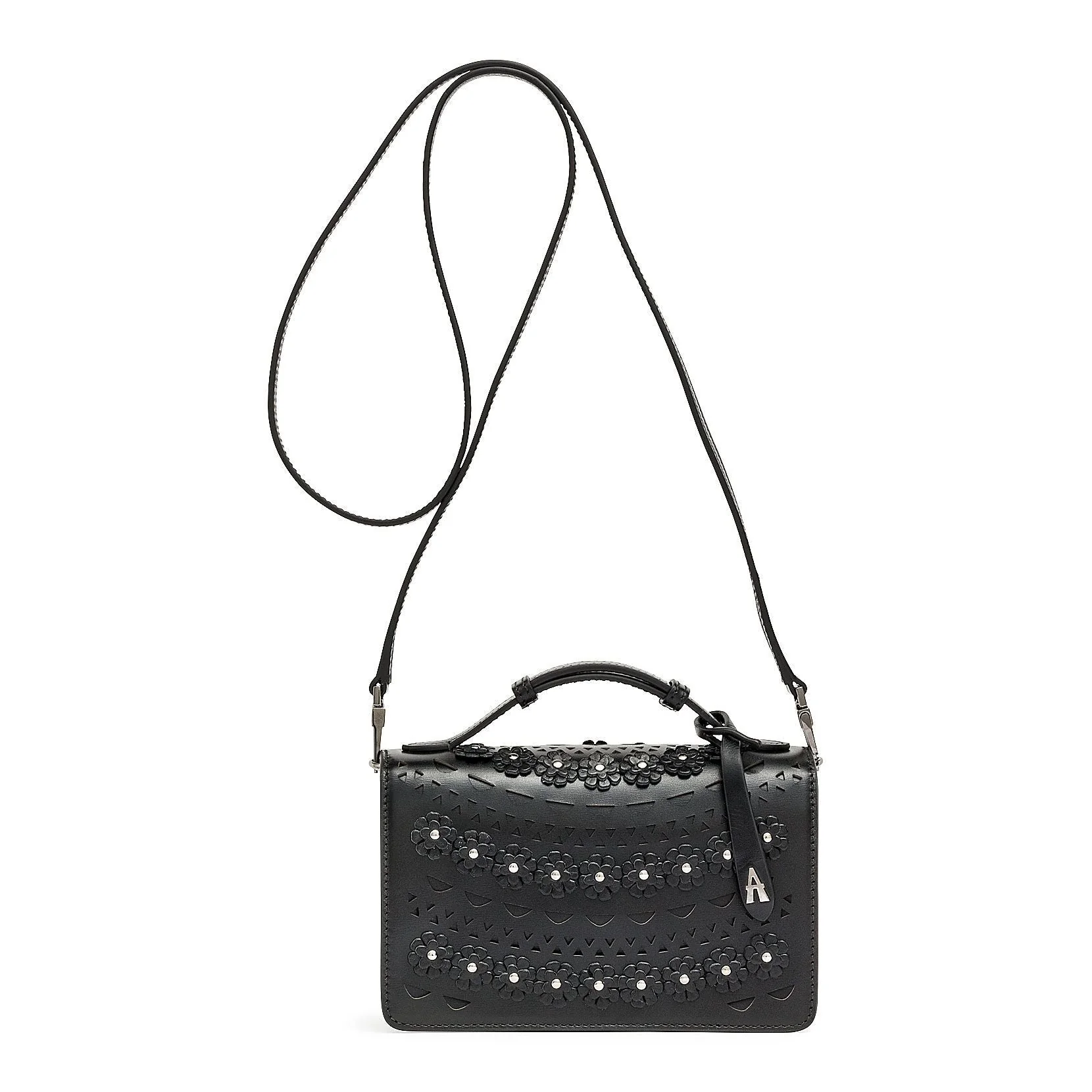 Franca small black flower bag - Image 3
