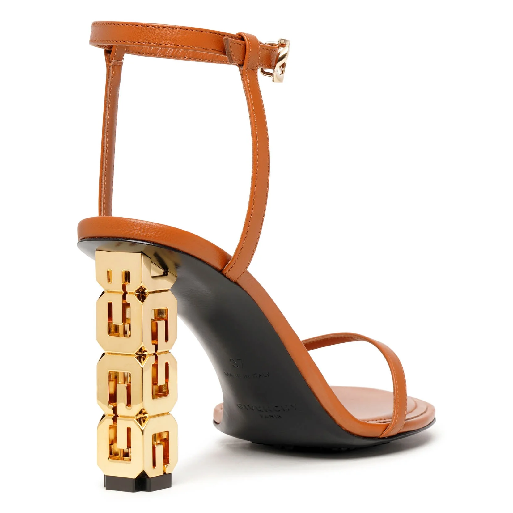 G Cube 85 beige leather sandals - Image 4