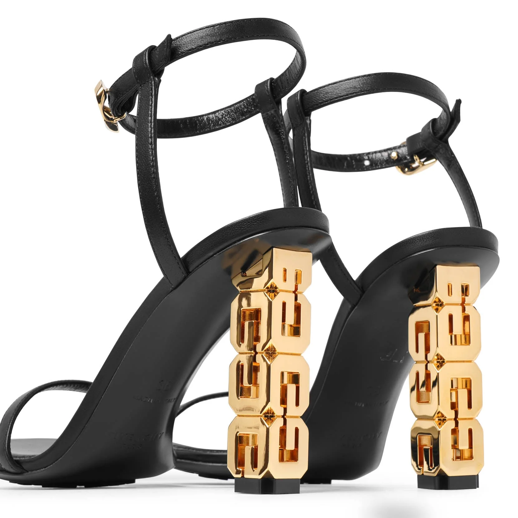 G Cube 85 black leather sandals - Image 5
