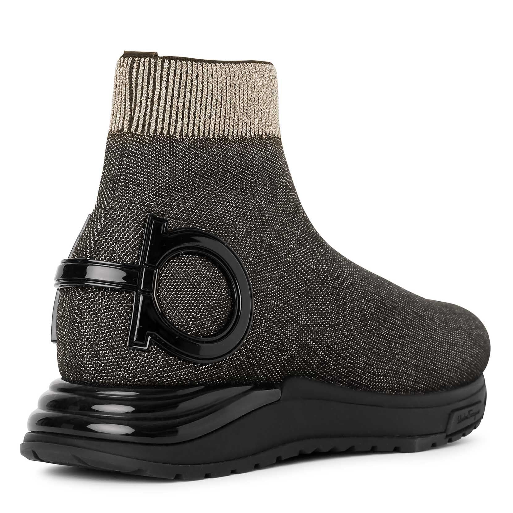 Gancini glitter sneakers - Image 3