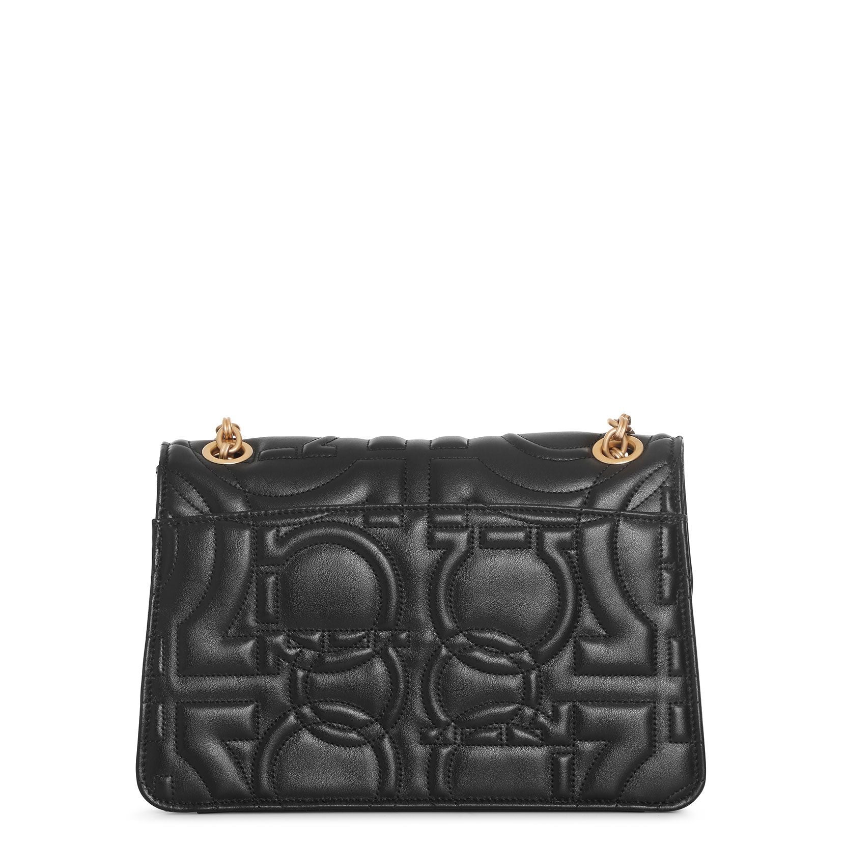 Gancino Quilting black leather shoulder bag - Image 3