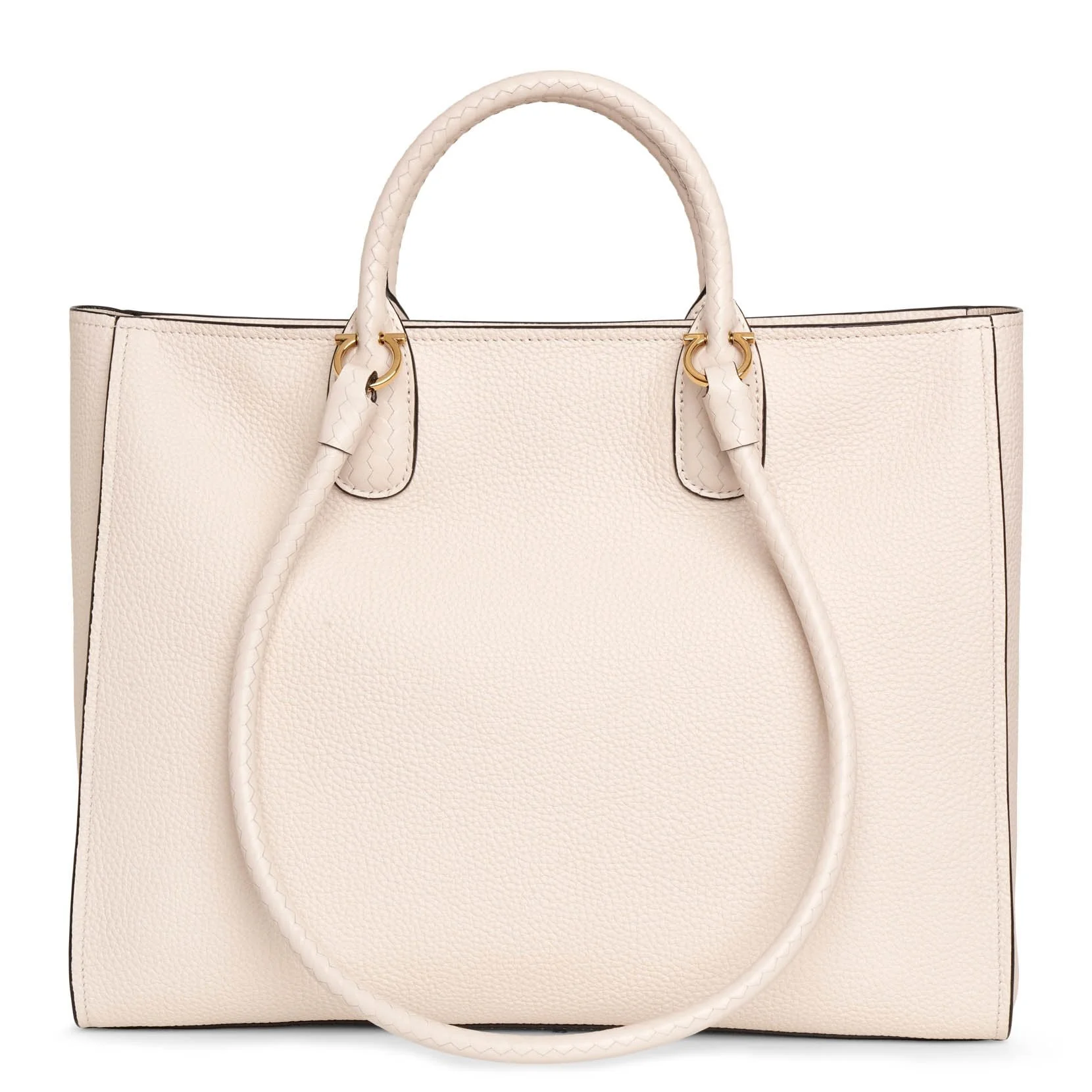 Gancio tote bone leather bag - Image 4