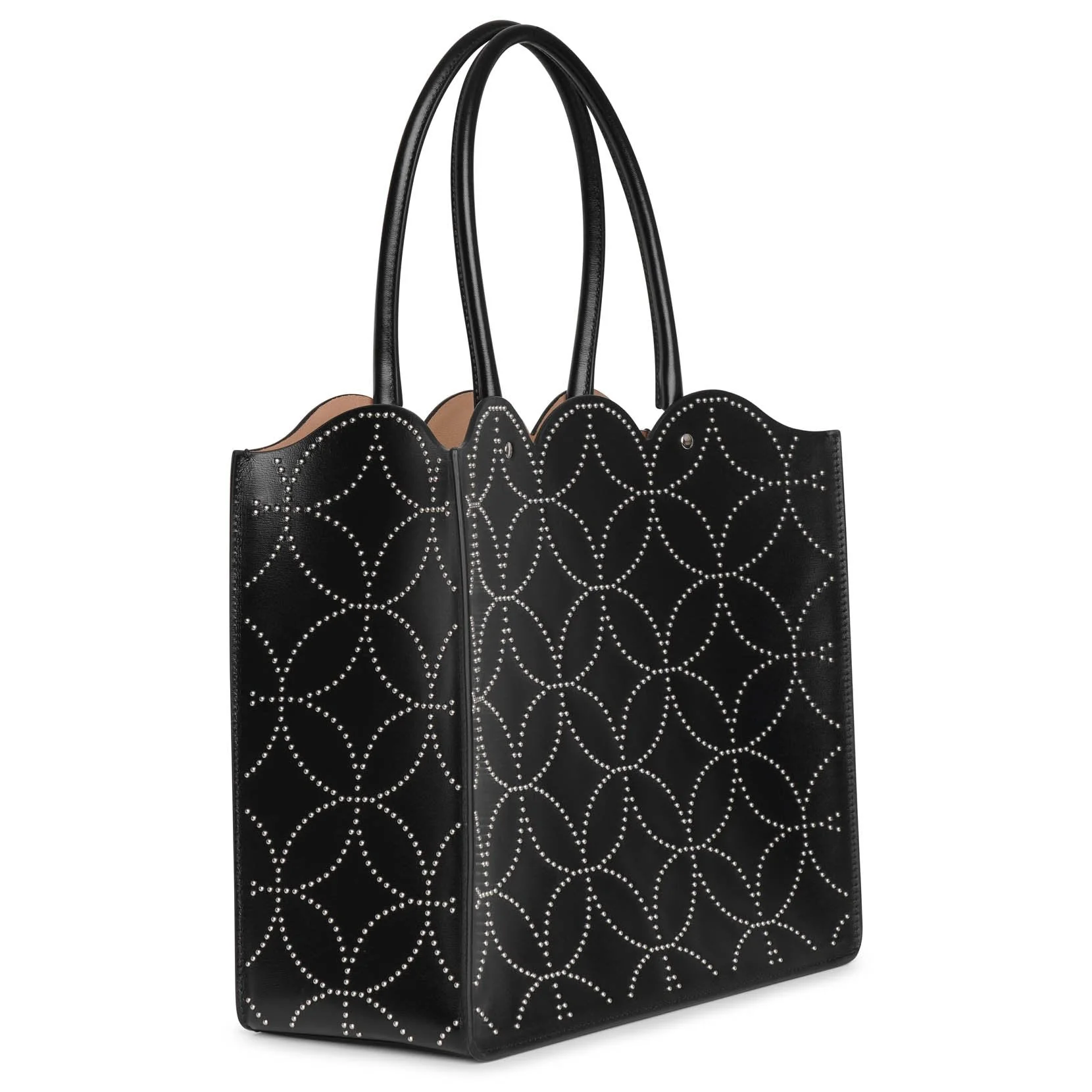 Garance 28 black studded tote bag - Image 3