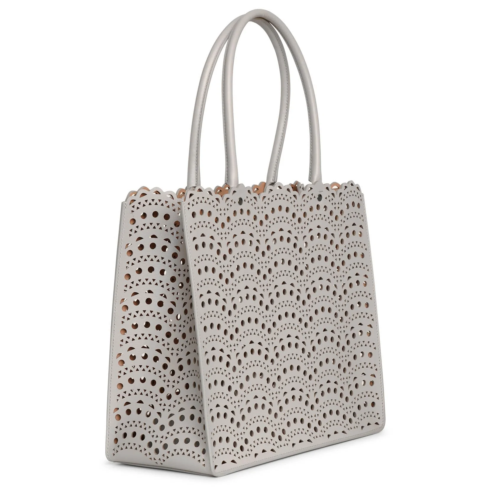 Garance 28 perle leather tote bag - Image 3