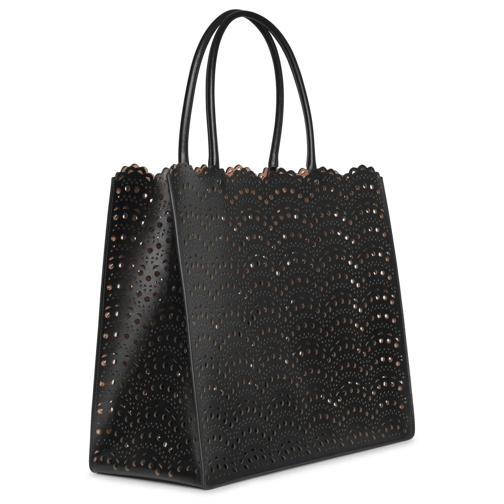 Garance 36 black leather tote bag - Image 3