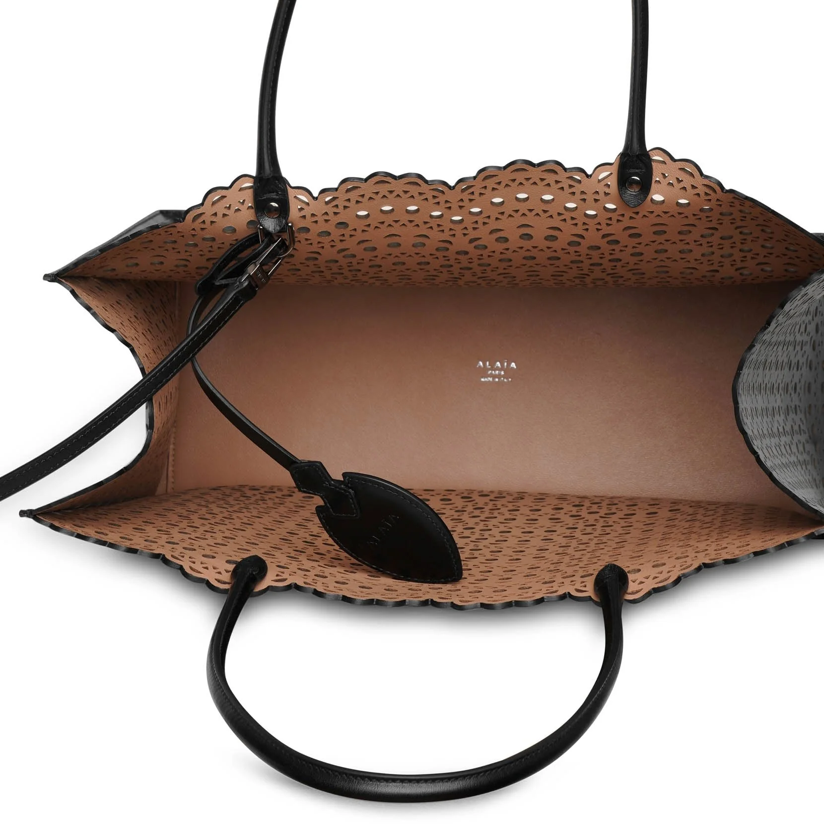 Garance 36 black leather tote bag - Image 5