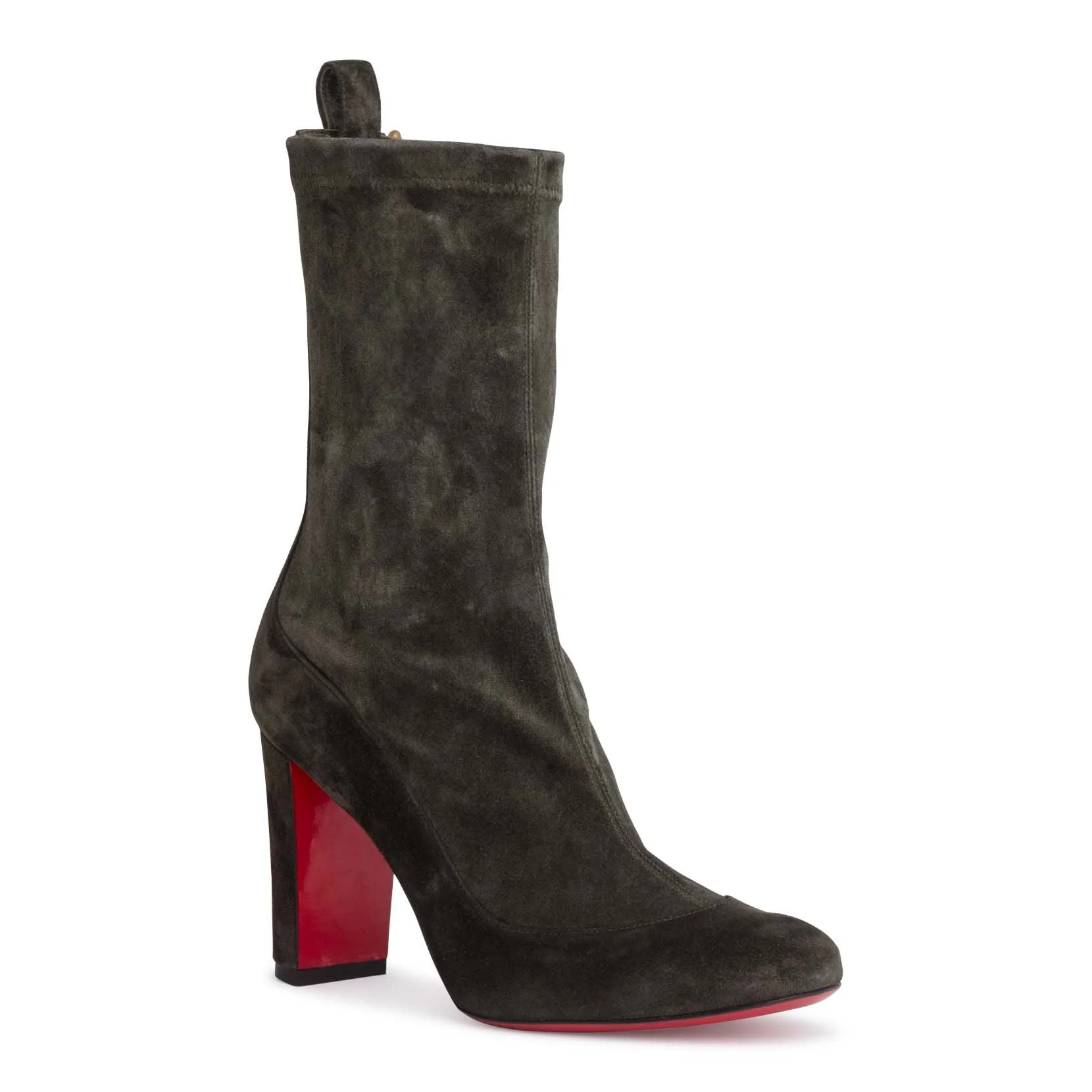 Gena 85 khaki stretch suede boots - Image 2