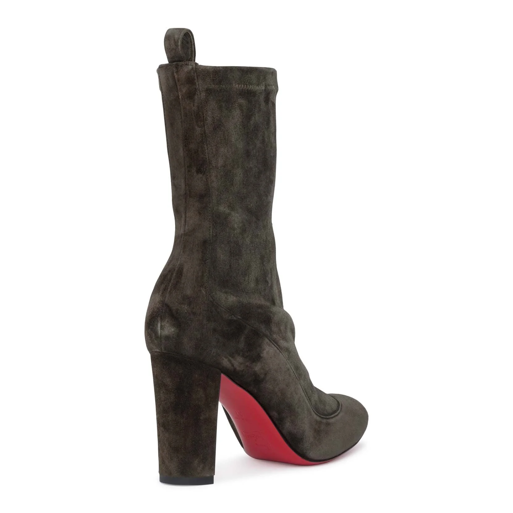 Gena 85 khaki stretch suede boots - Image 3