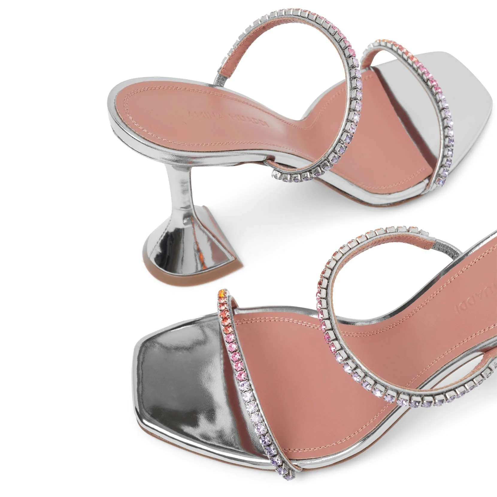 Gilda 95 grey metallic patent sandals - Image 5