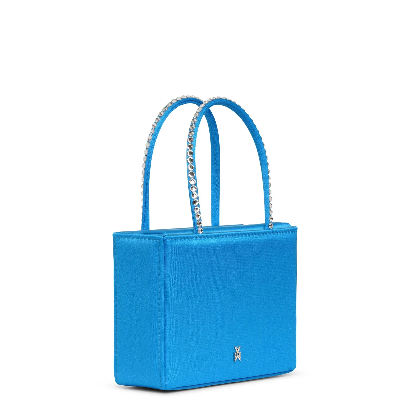 Gilda blue satin mini tote - Image 3