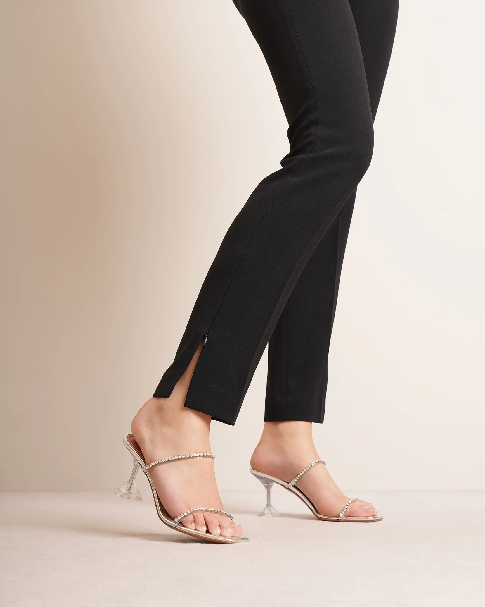 Gilda embellished transparent pvc sandals - Image 2