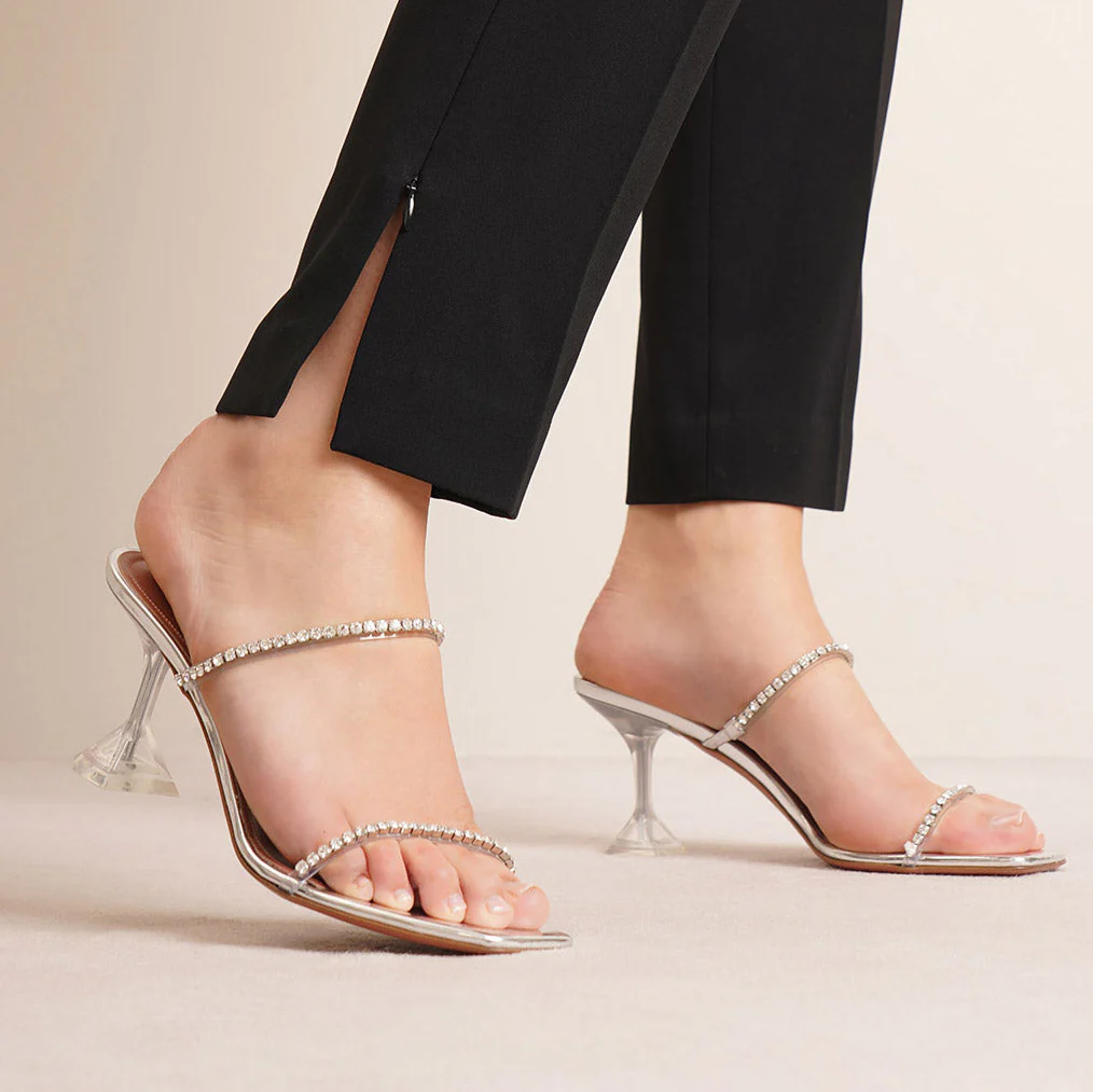 Gilda embellished transparent pvc sandals - Image 6