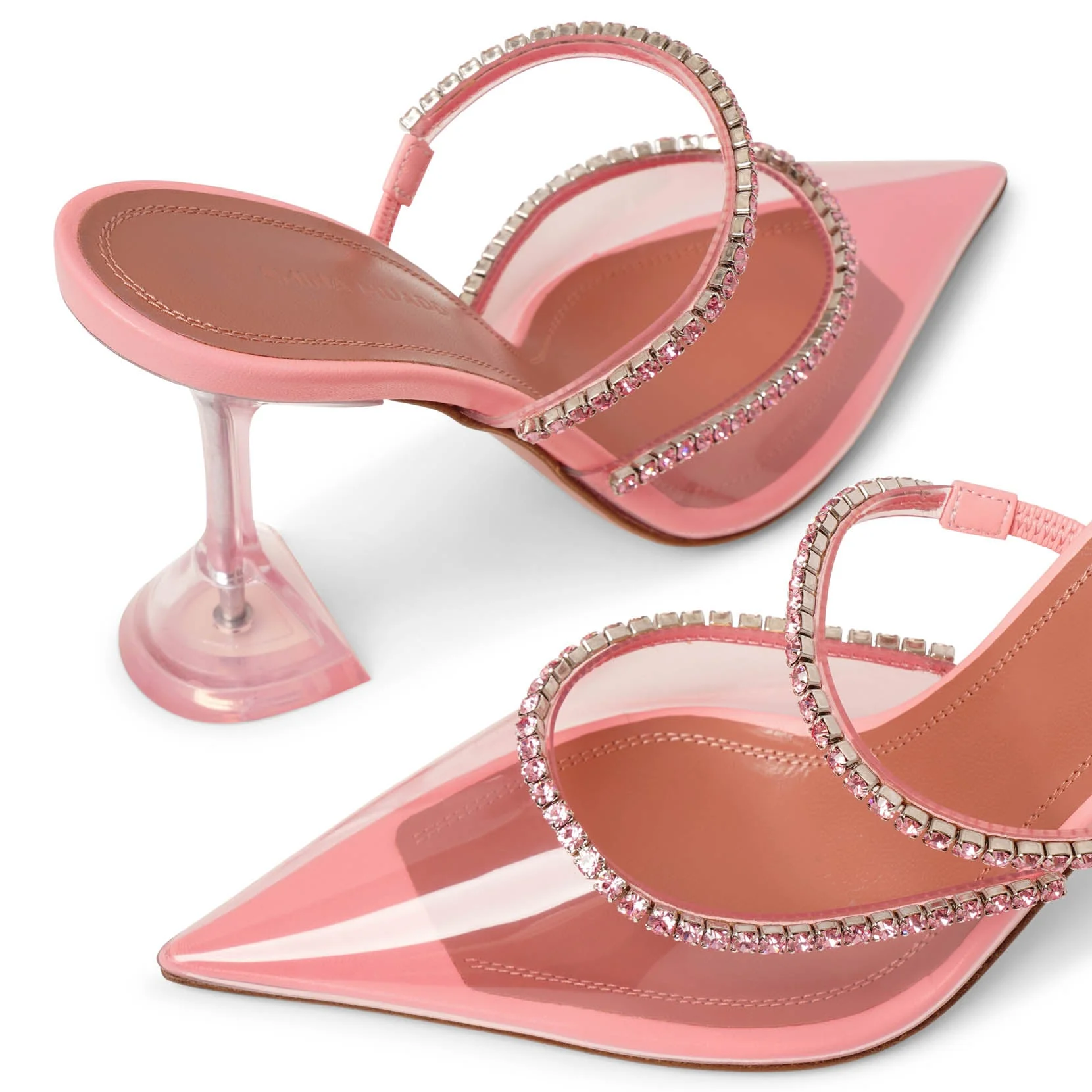 Gilda pink pvc mules - Image 5