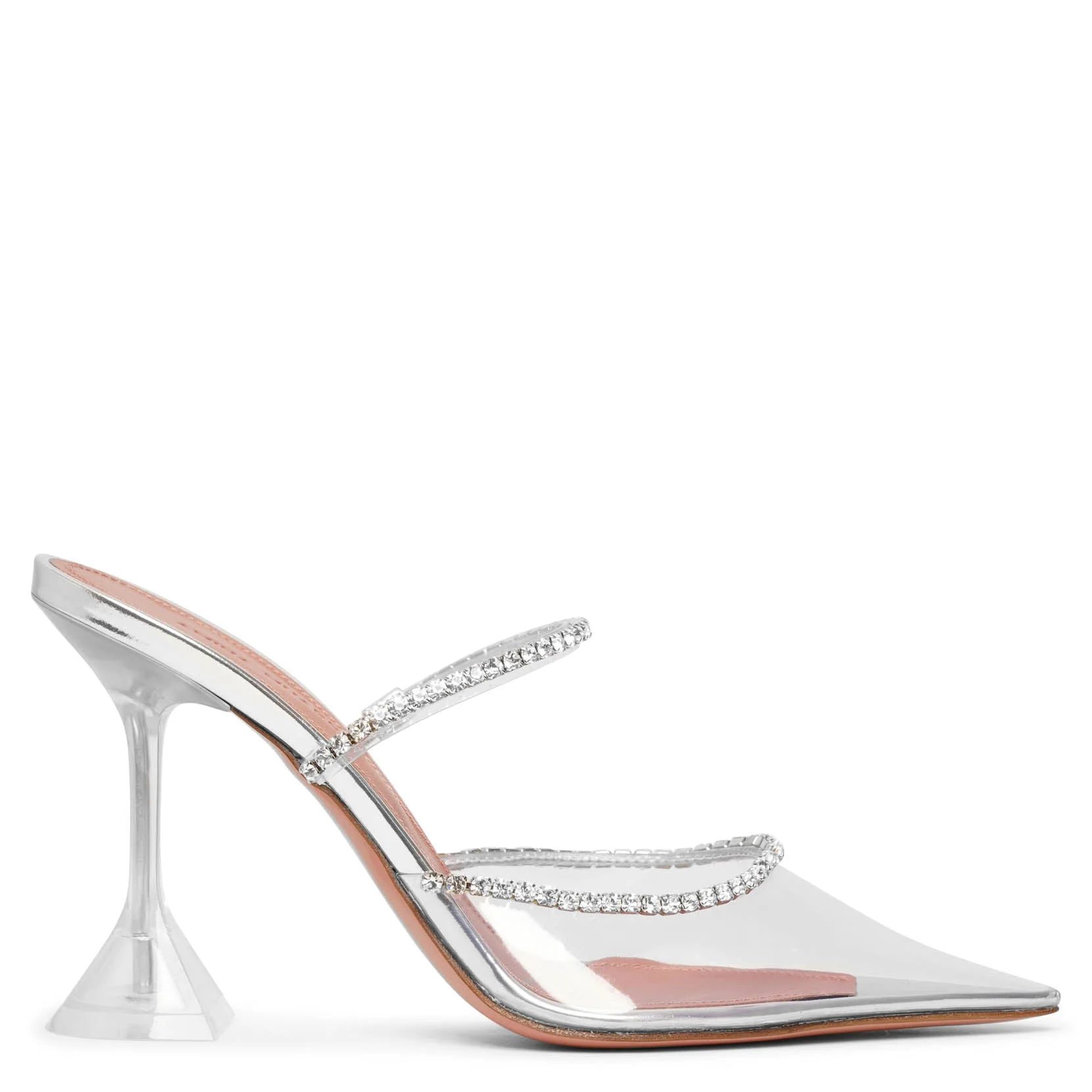 Gilda transparent pvc mules