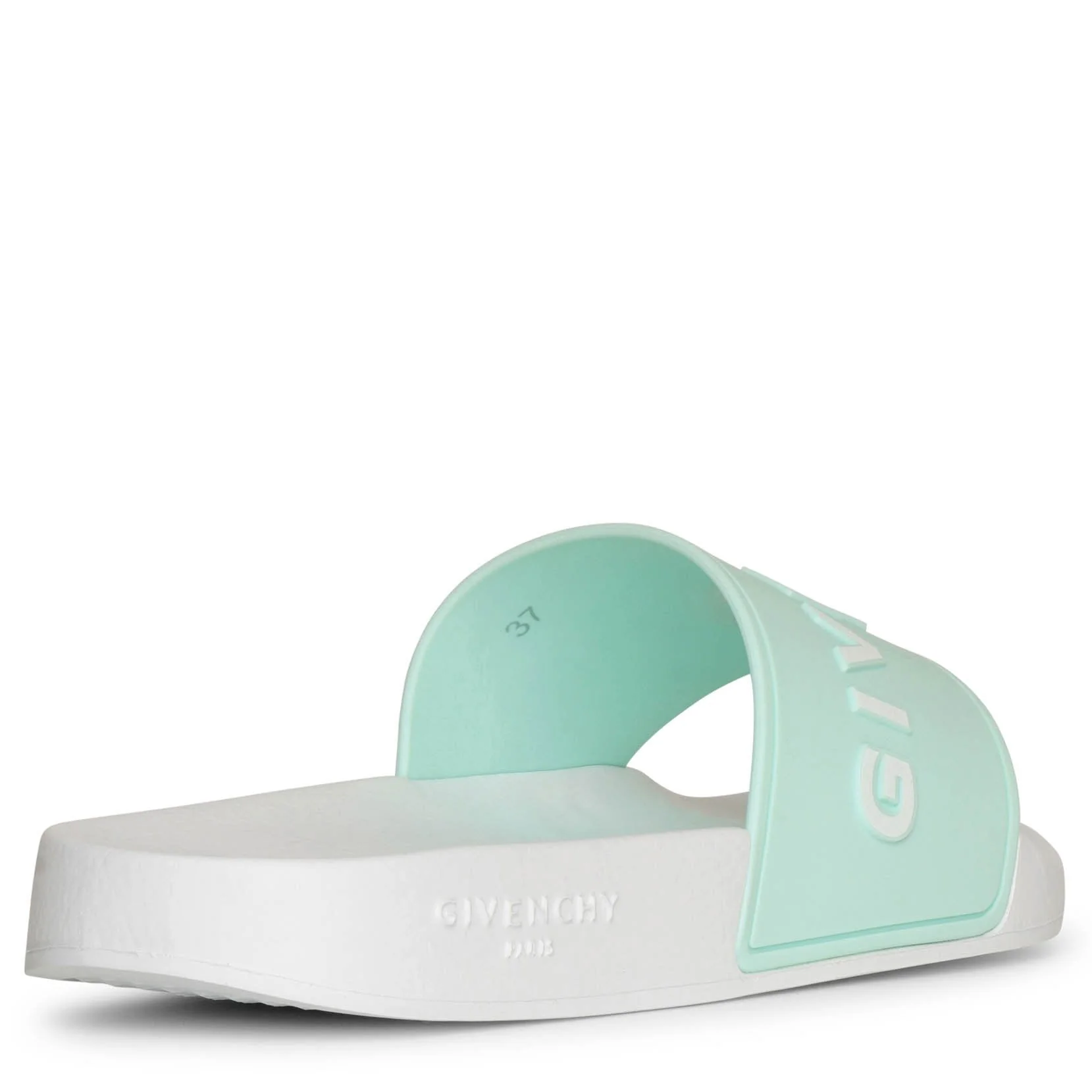 Givenchy Paris rubber aqua sandals - Image 3