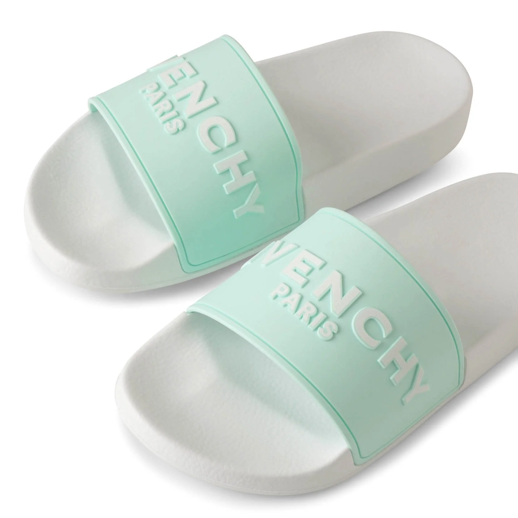 Givenchy Paris rubber aqua sandals - Image 4