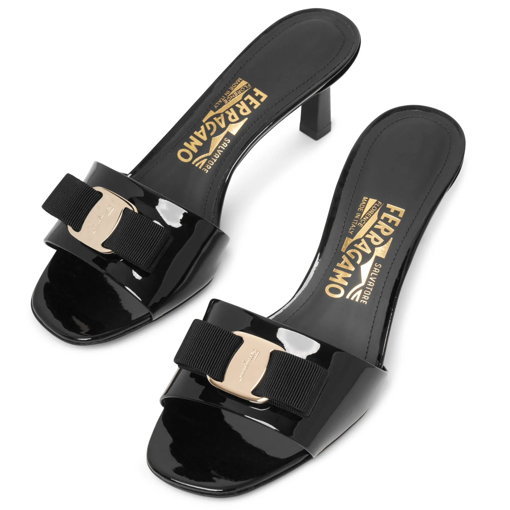Glo 55 black patent mules - Image 5