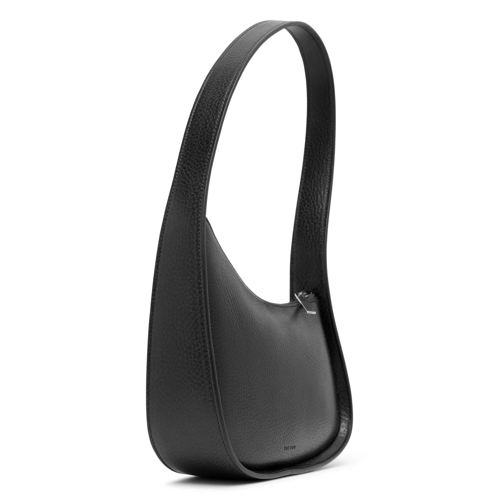 Half moon black leather bag - Image 3