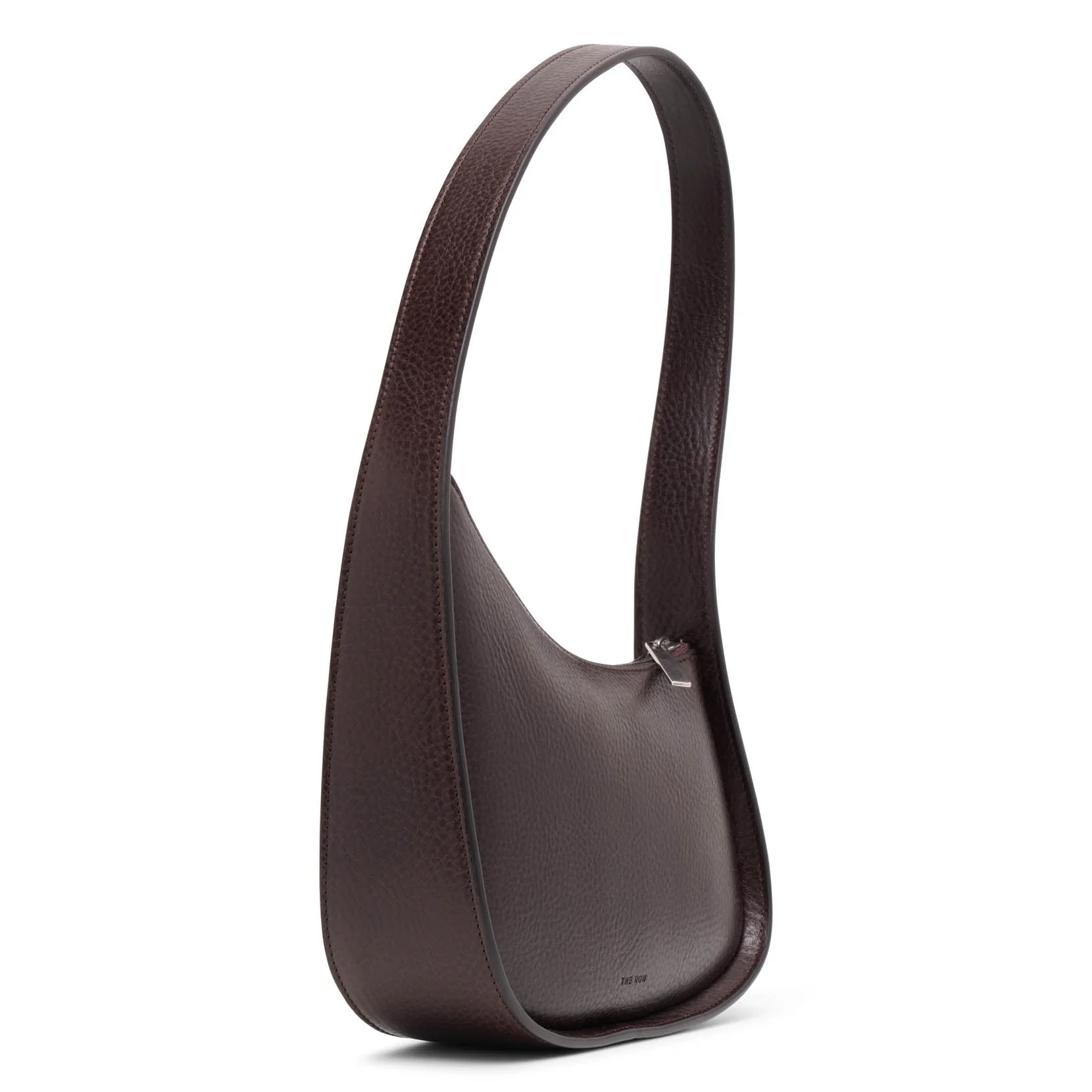 Half moon brown leather bag - Image 3