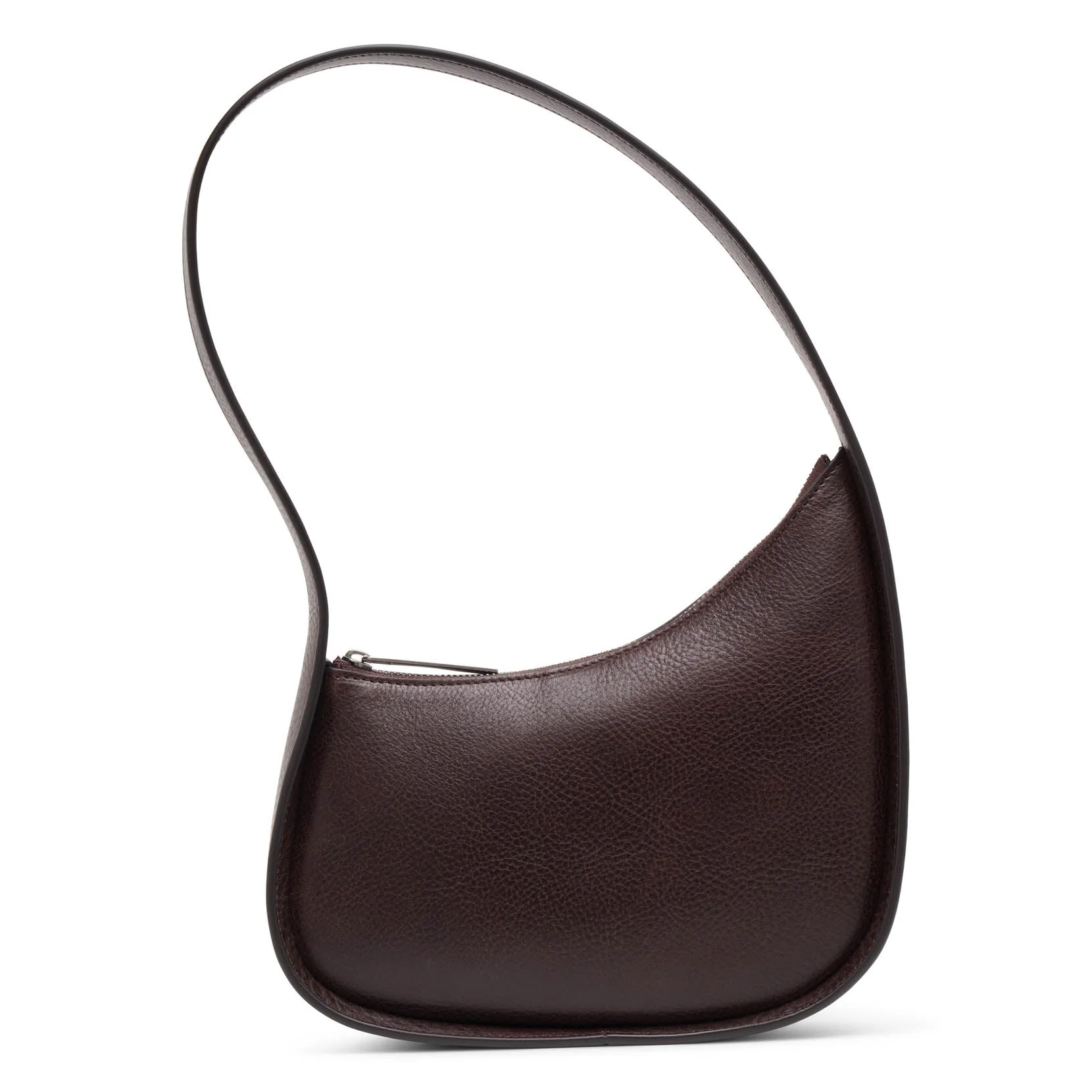 Half moon brown leather bag - Image 4