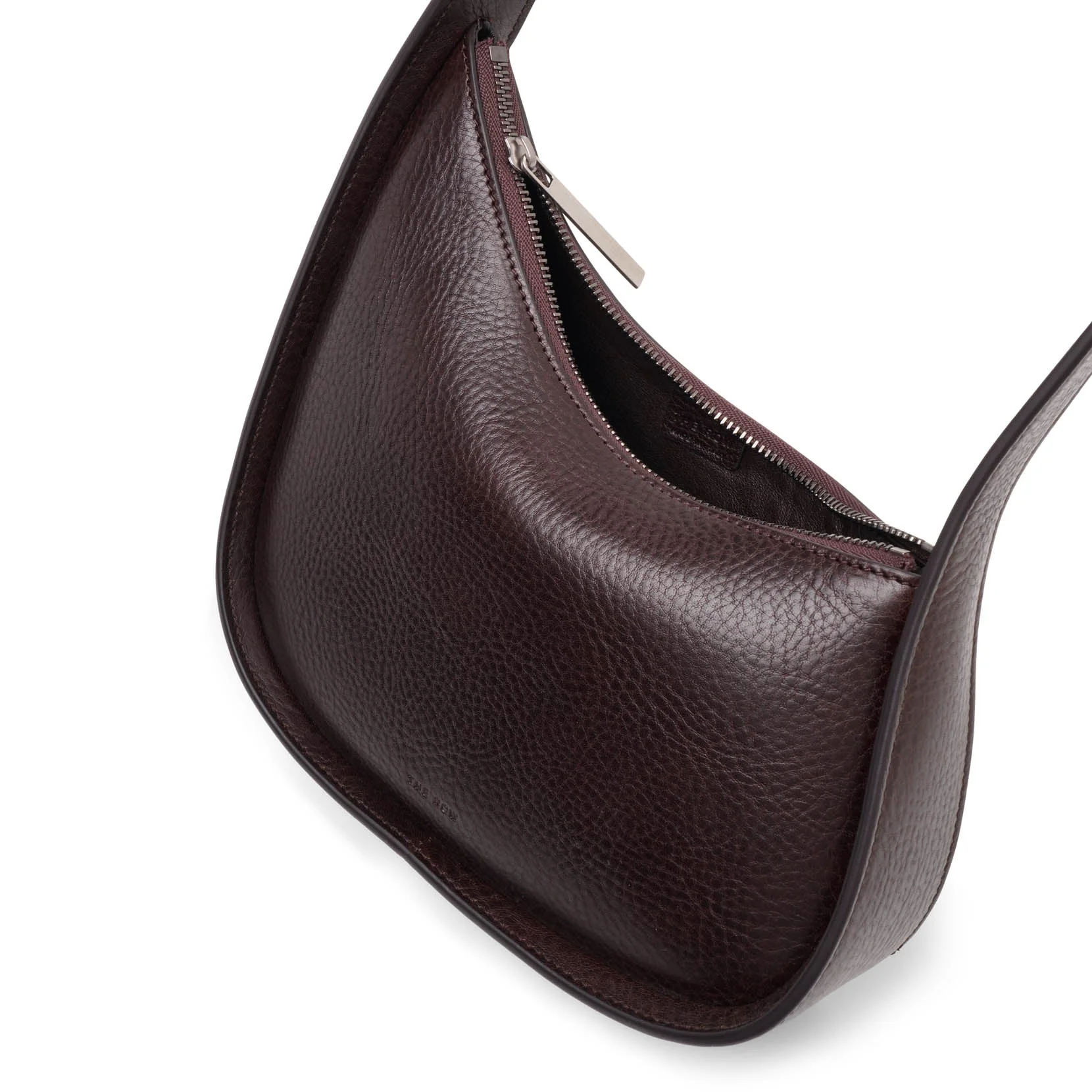 Half moon brown leather bag - Image 5