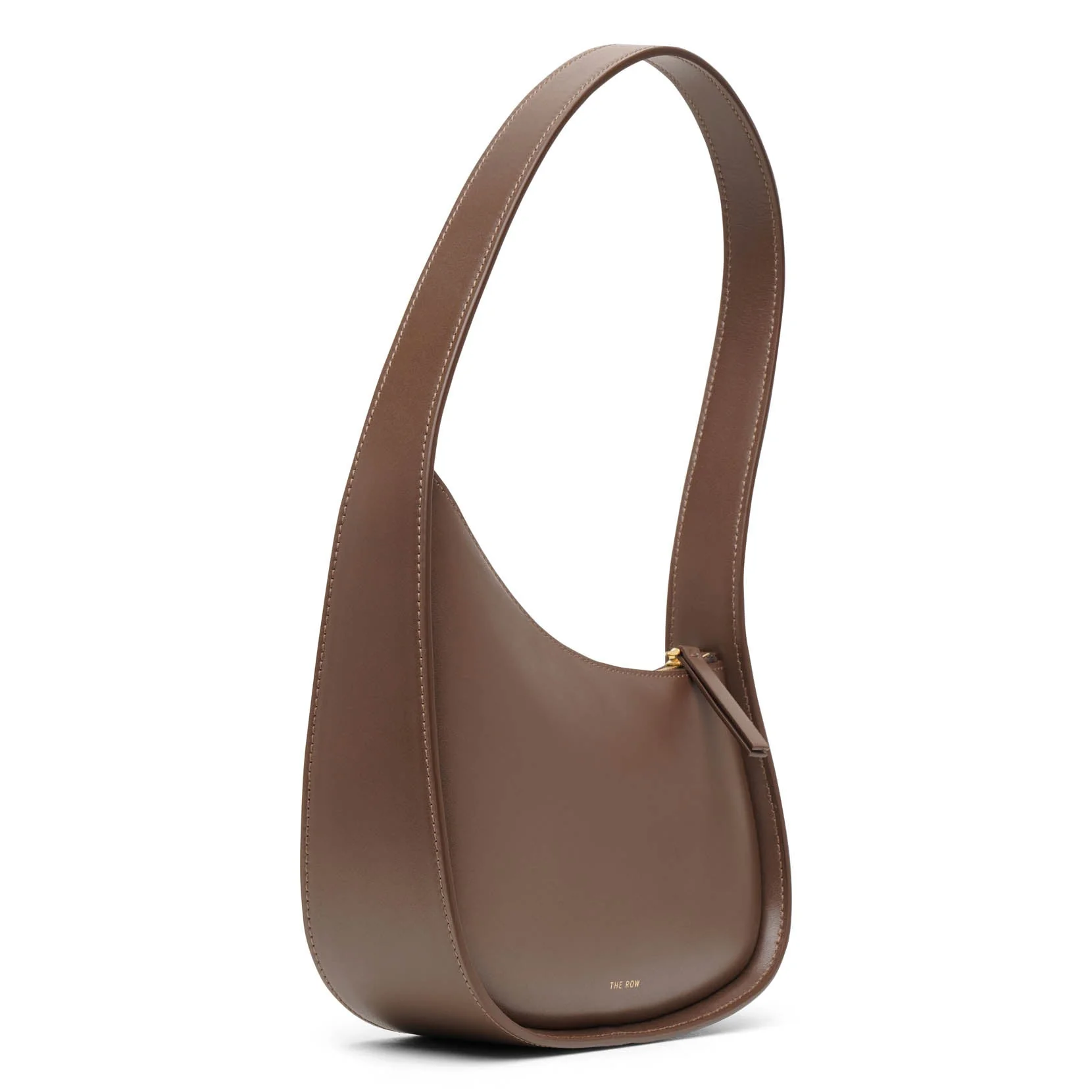 Half Moon brown leather shoulder bag - Image 3