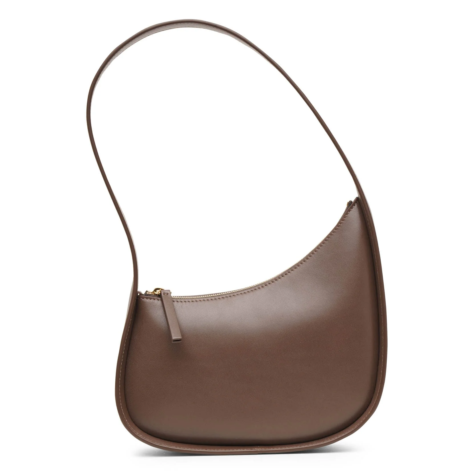 Half Moon brown leather shoulder bag - Image 4