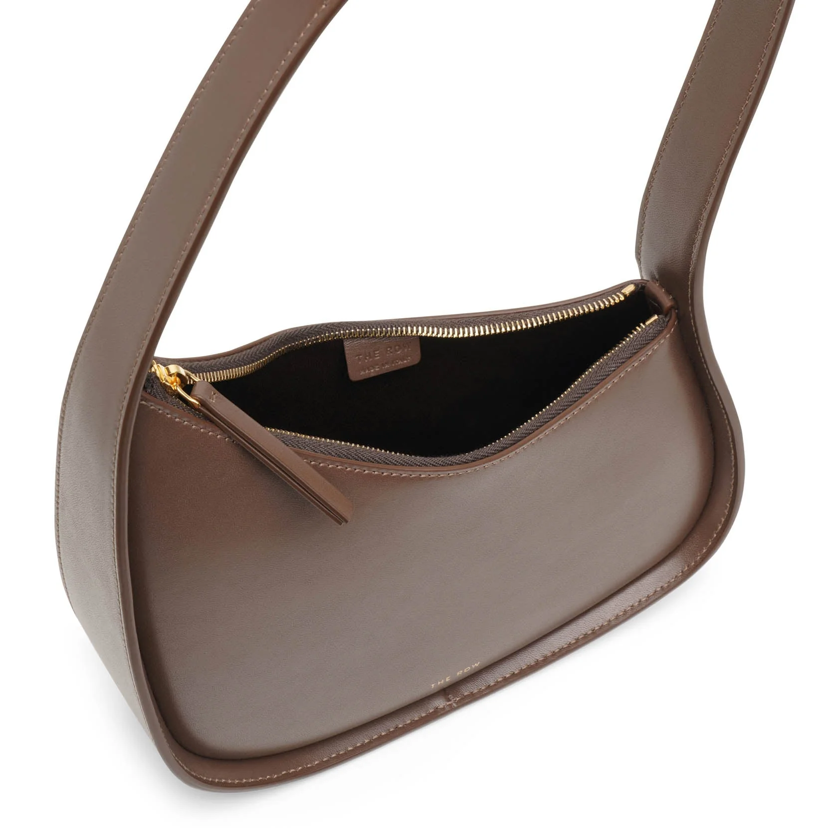 Half Moon brown leather shoulder bag - Image 5