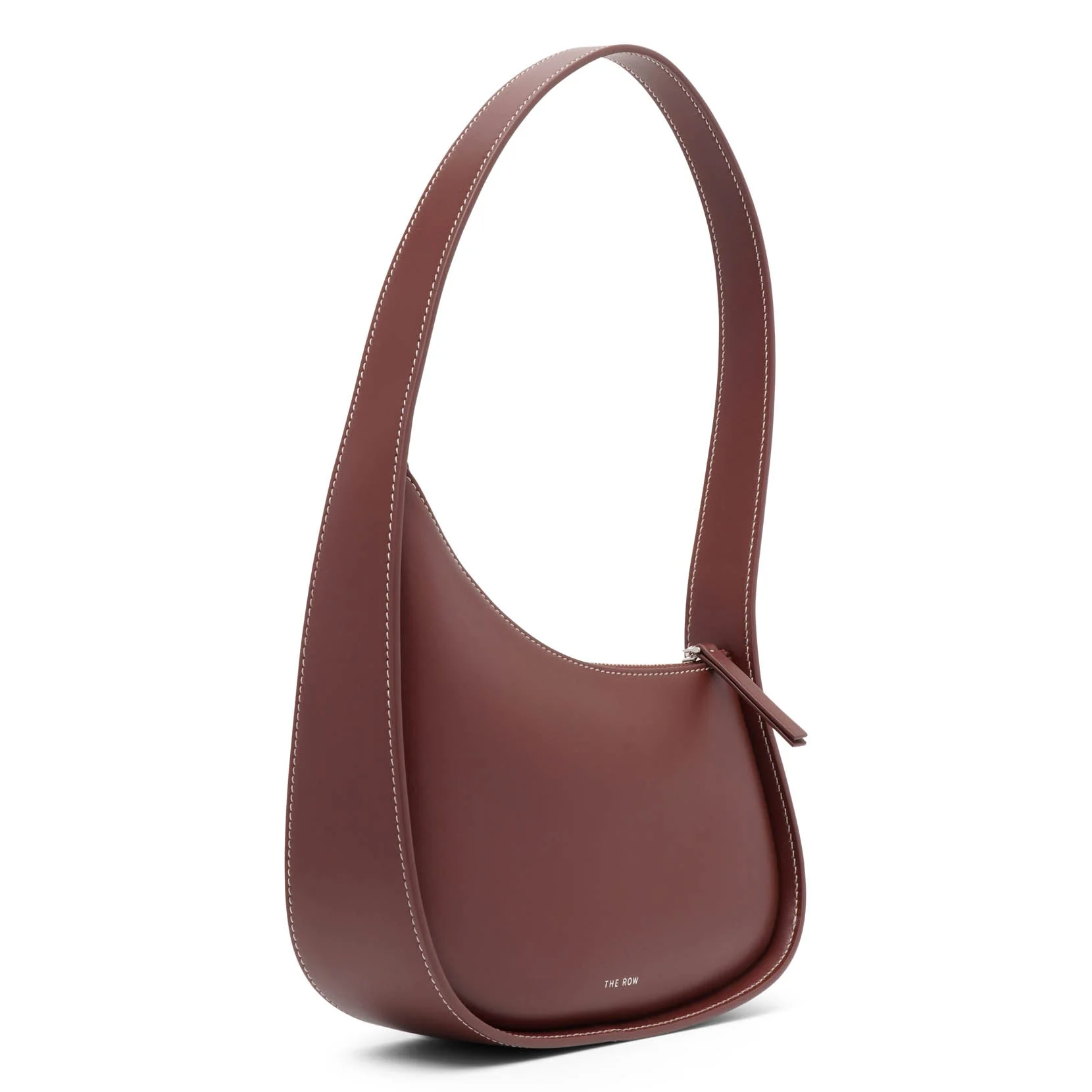 Half Moon red leather shoulder bag - Image 3