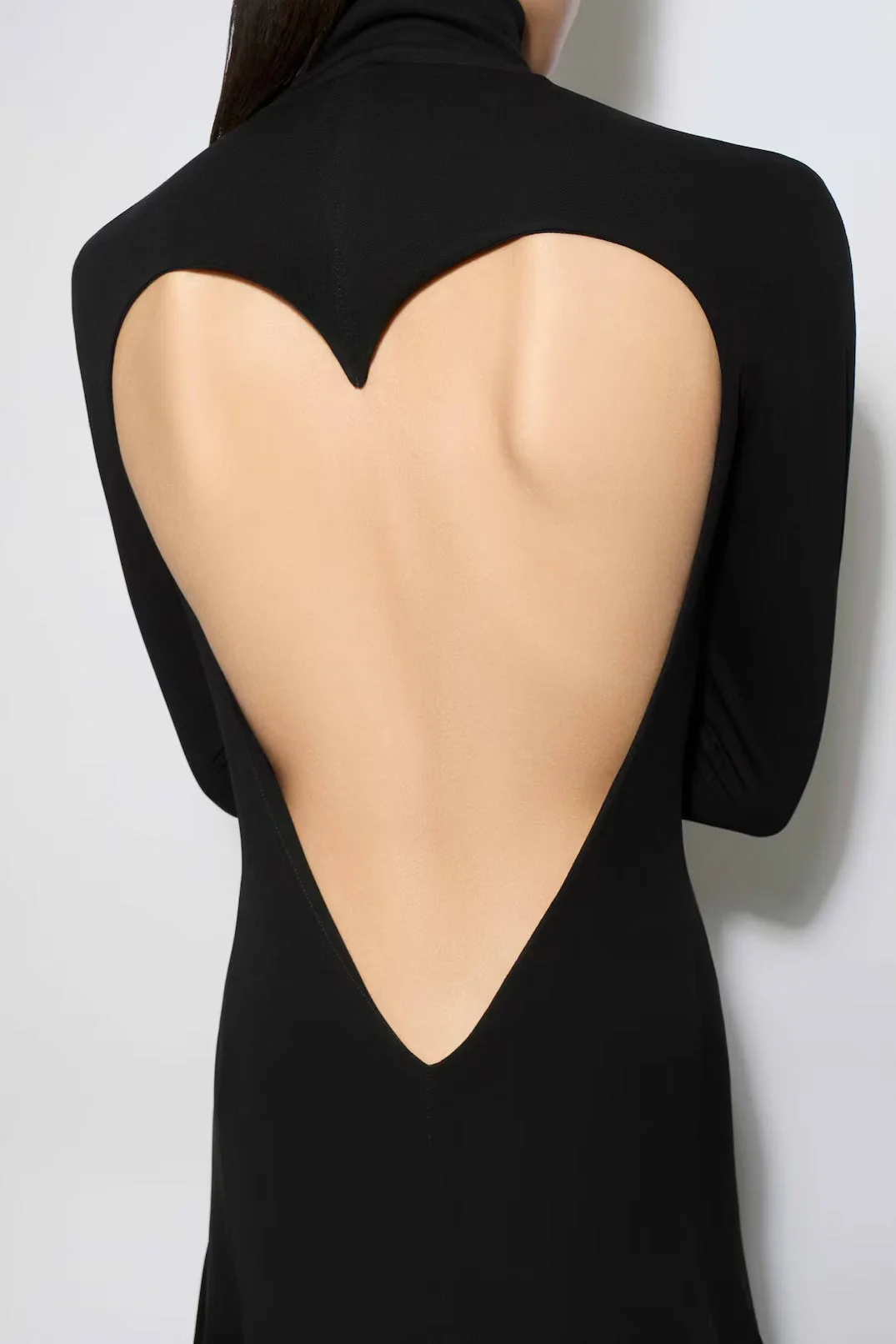 Heart black jersey dress - Image 3