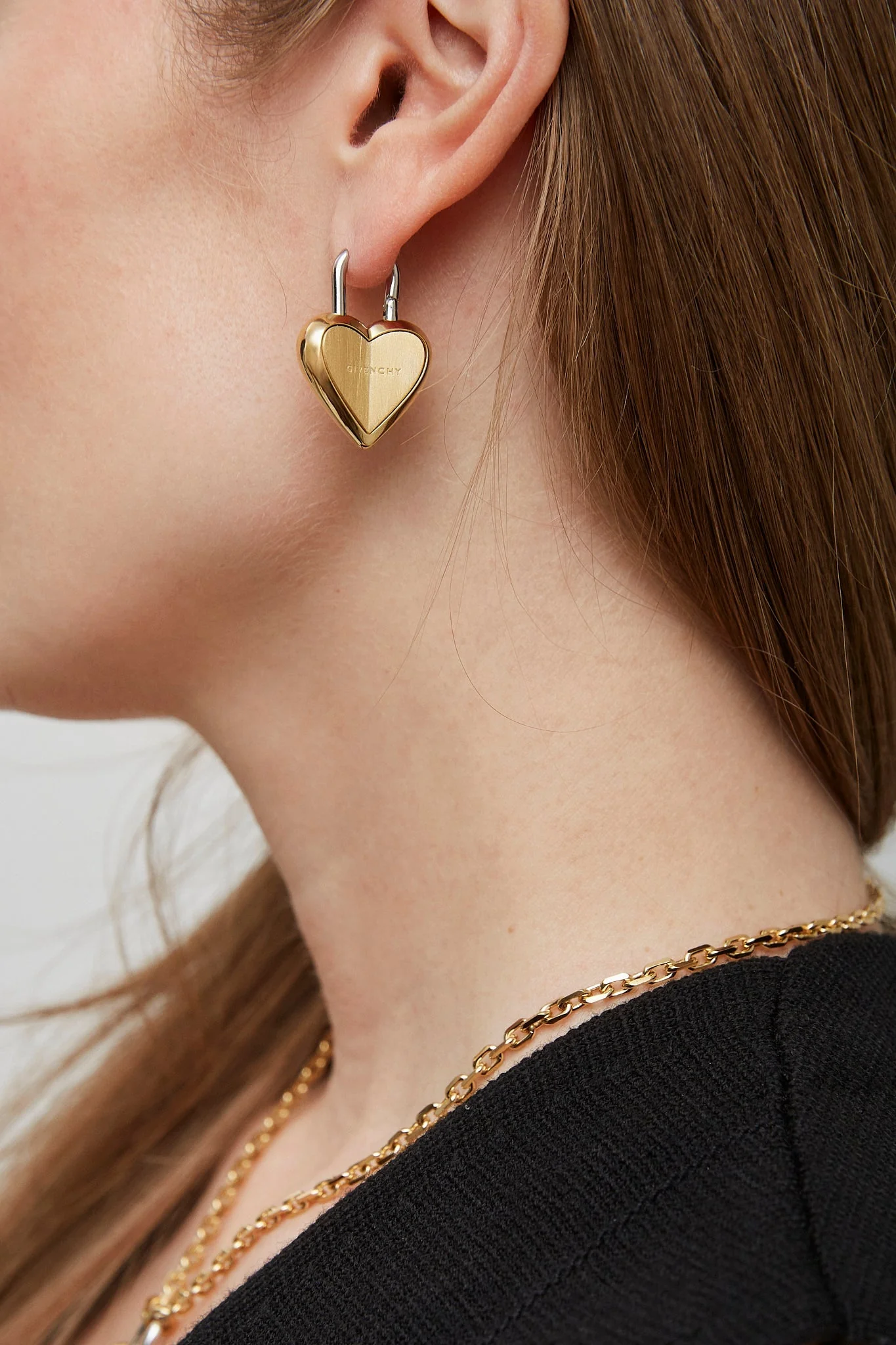 Heart lock small earrings - Image 4