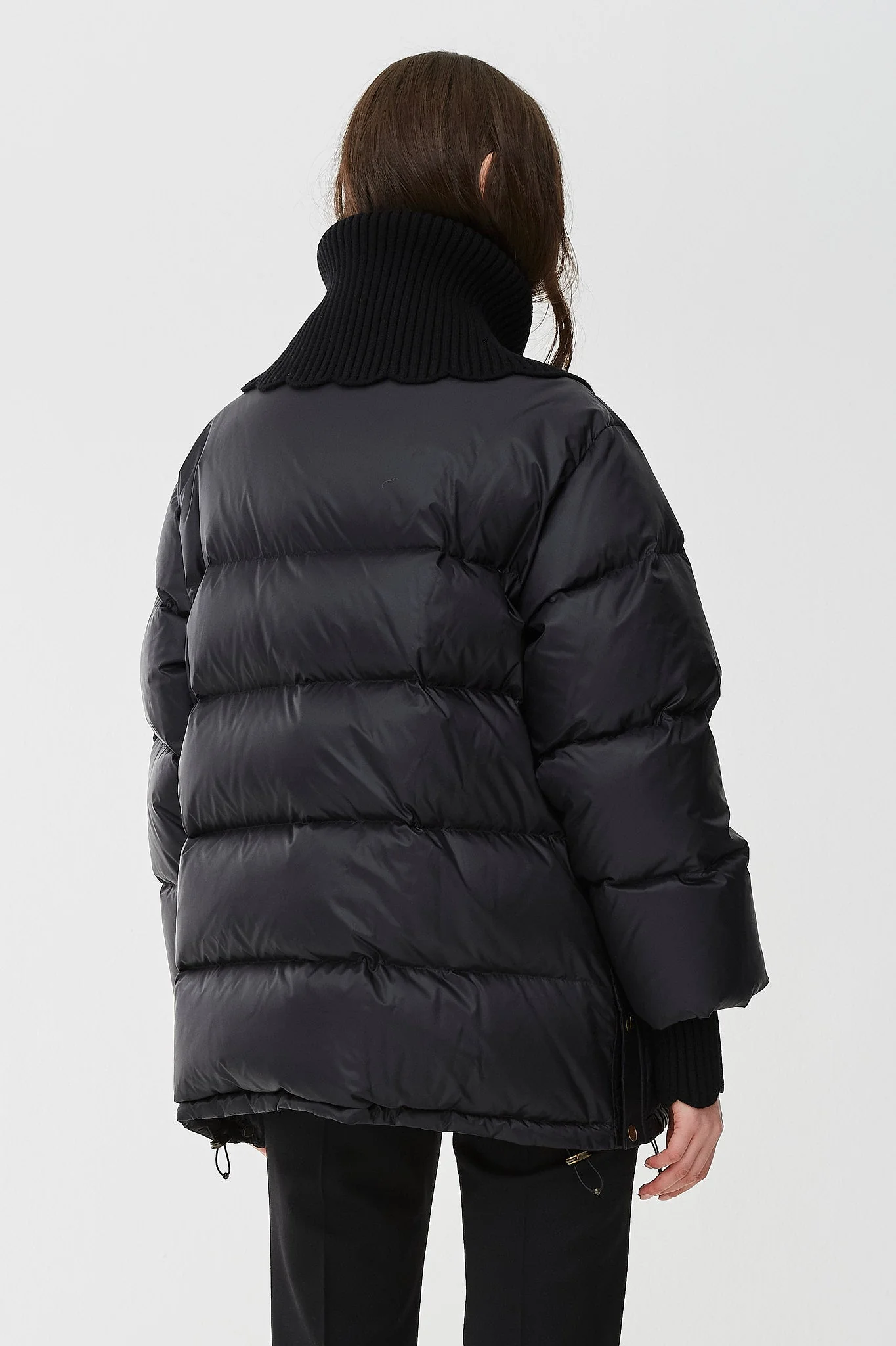 High-neck shiny nylon puffer jacket - Image 3