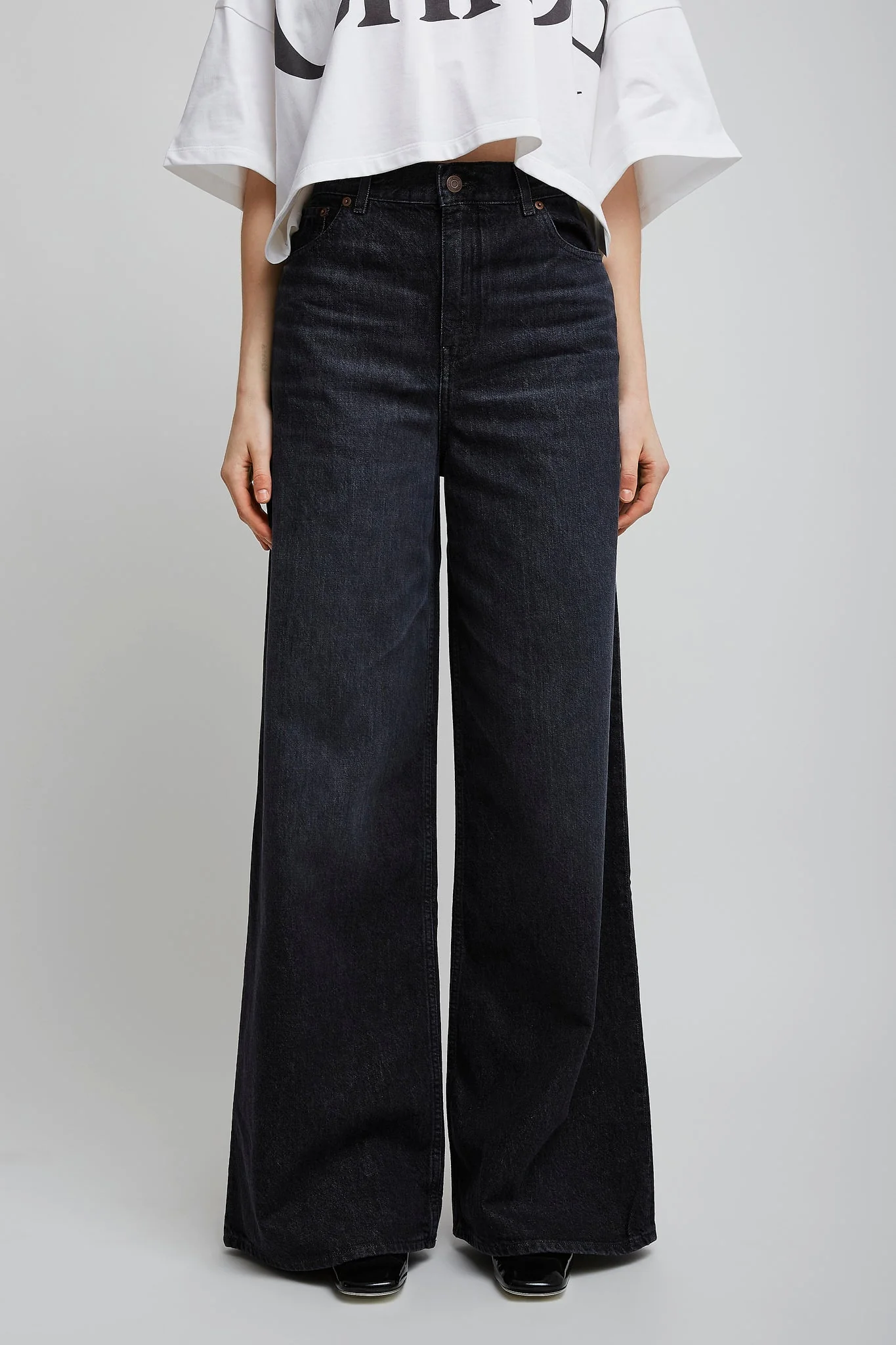 High rise dark jeans - Image 2