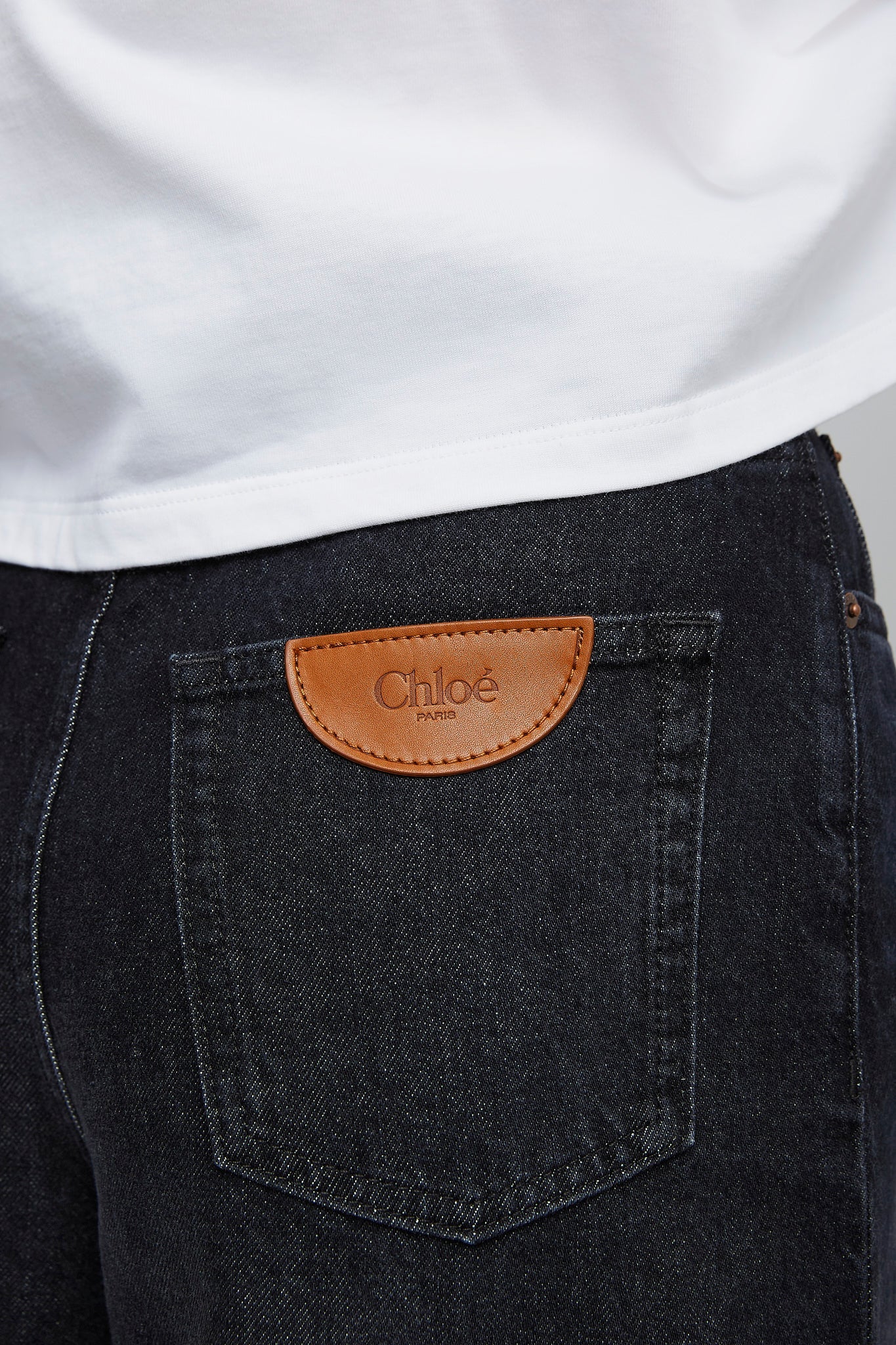 High rise dark jeans - Image 4