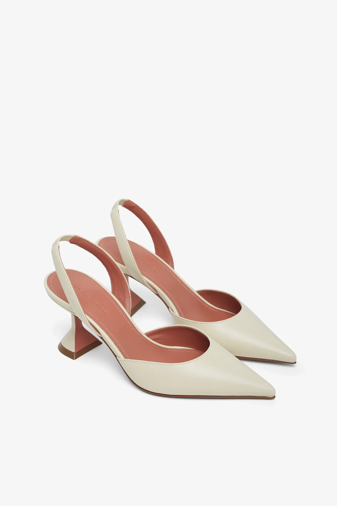 Holli 70 white leather slingbacks - Image 4