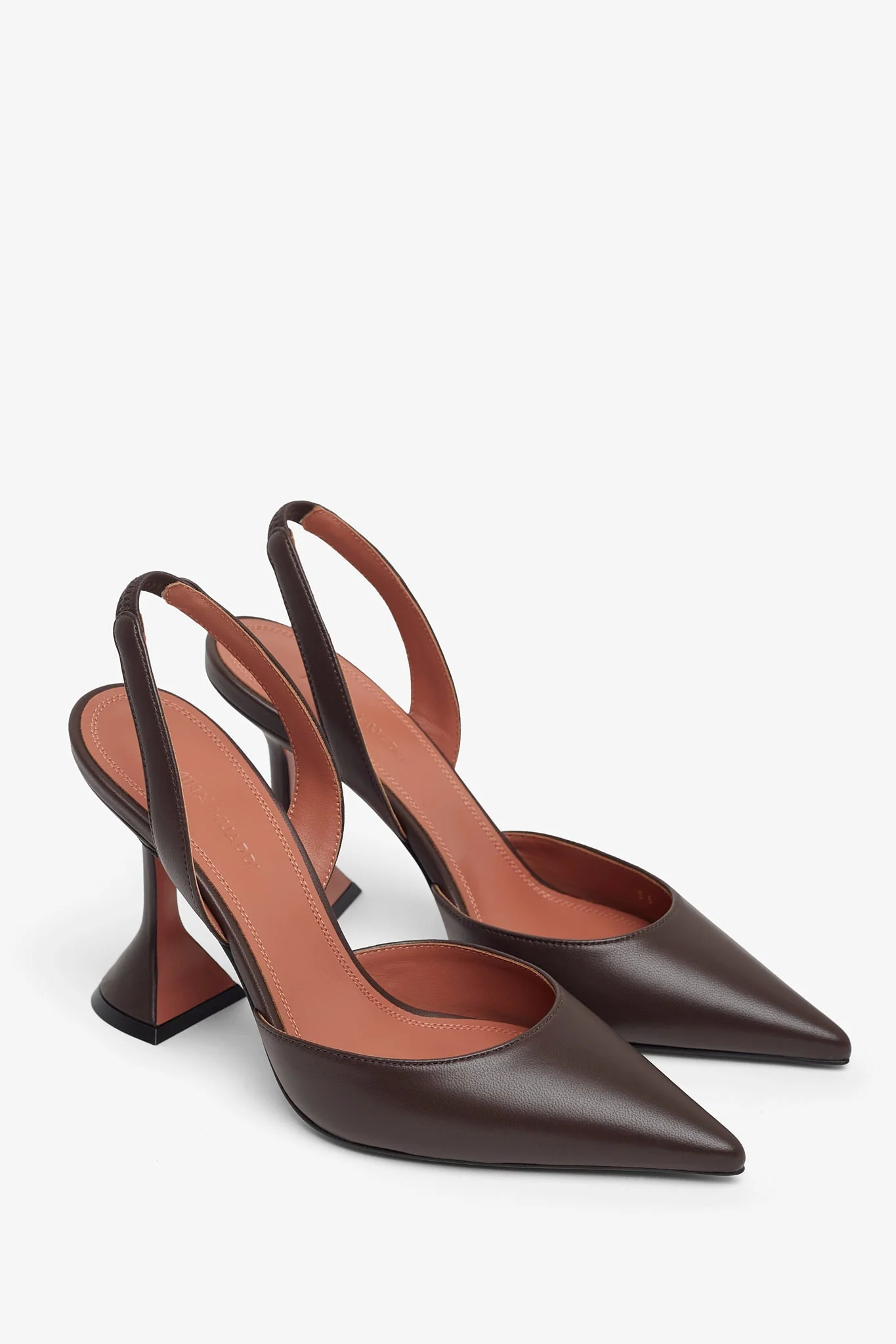 Holli 95 brown leather slingbacks - Image 4